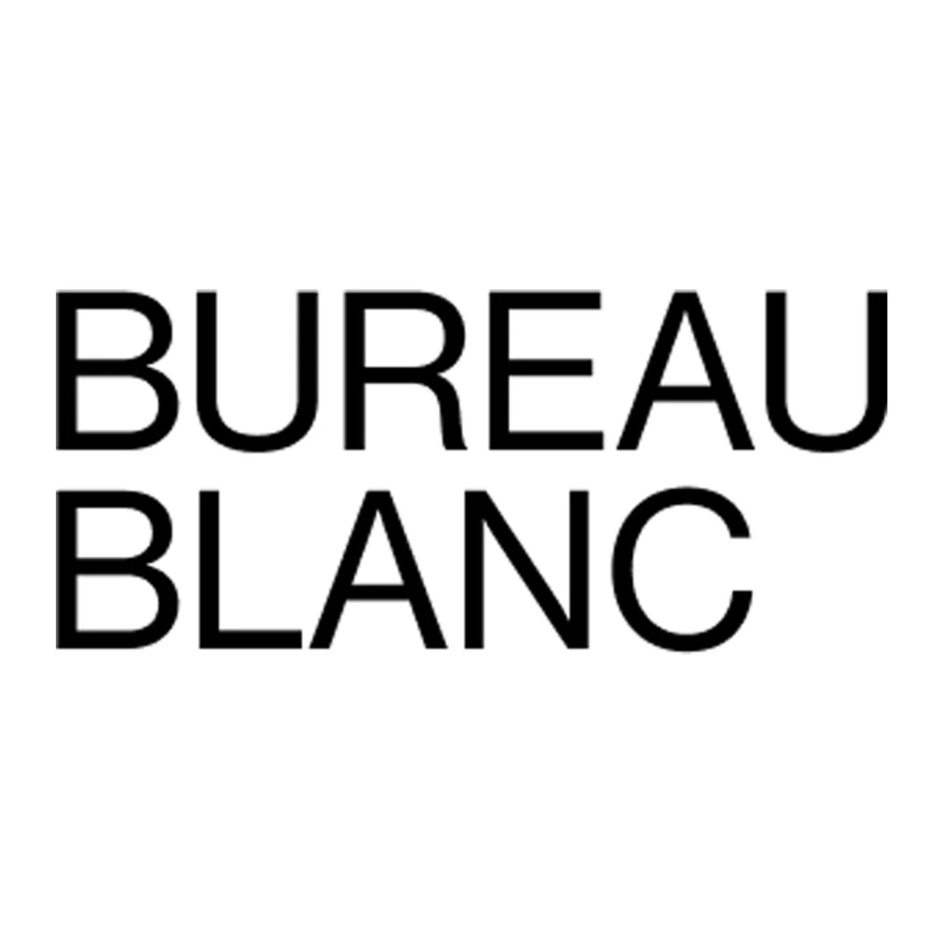 Text on a white background reading 'BUREAU BLANC' in black capital letters.