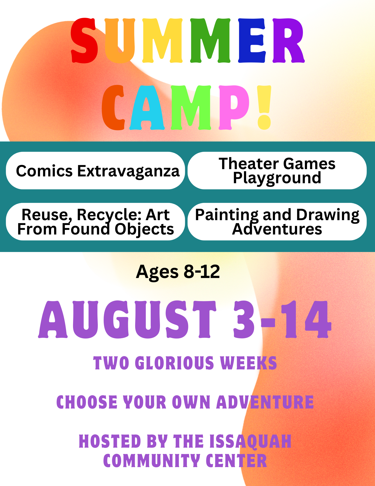 SUMMER ART CAMP!