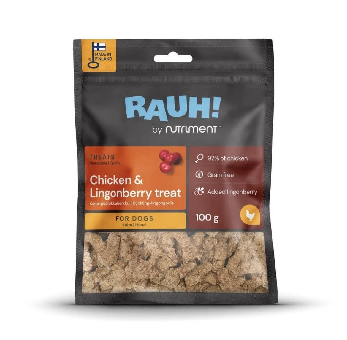 RAUH - Kylling/Tyttebær 100g