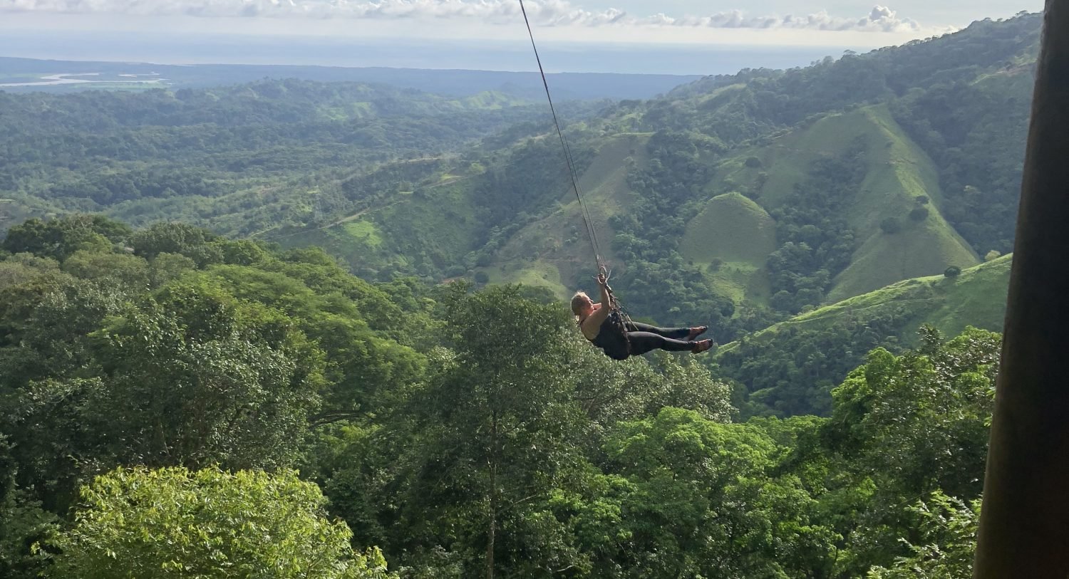 Jessica bungee jumping