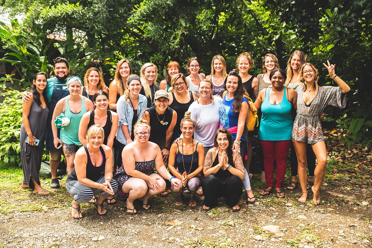 group of women at retreat