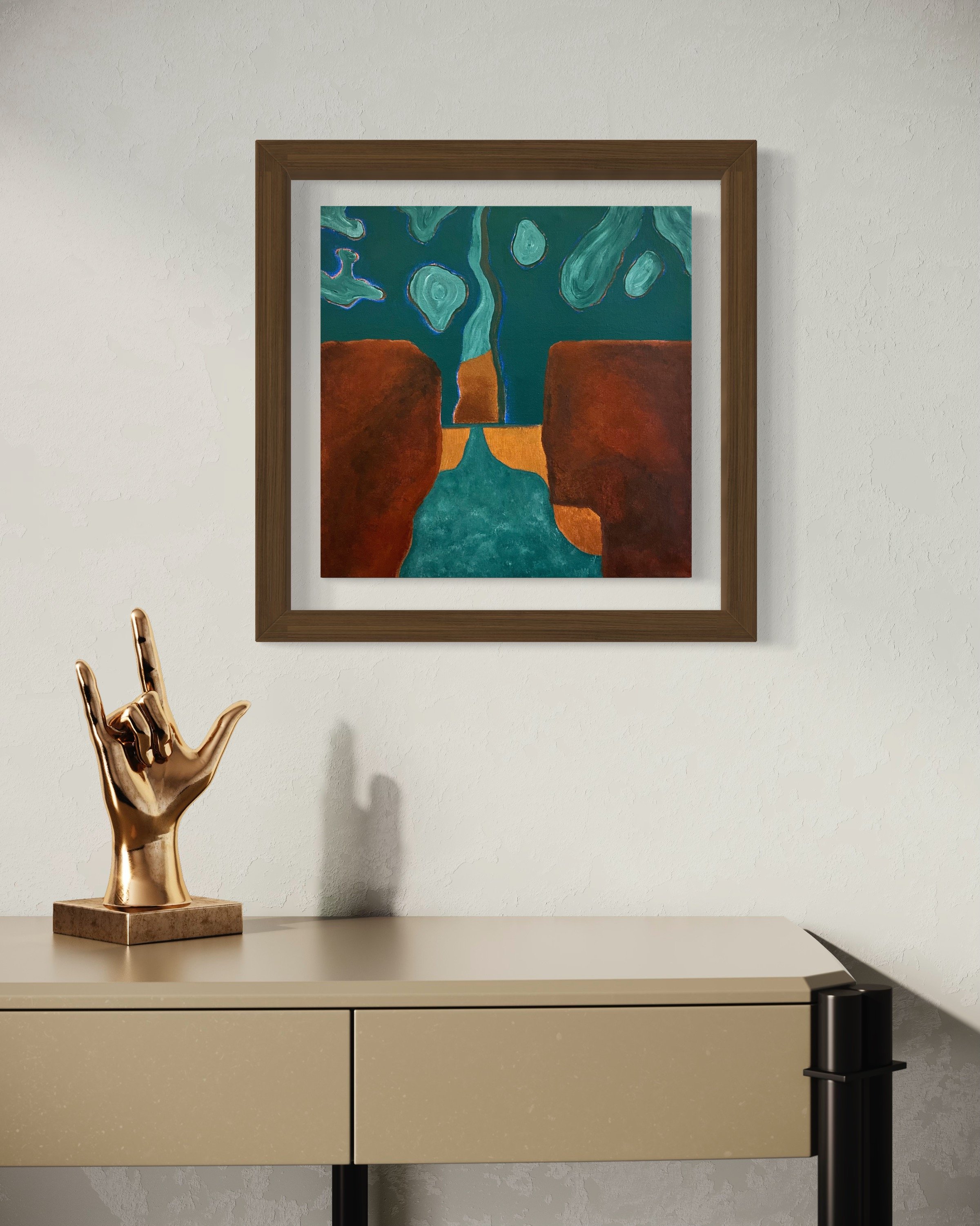 Atlantis - original acrylic painting by Ann Marie, fine art, painting, abstract art, vibrant art, colorful wall decor, canvas artwork for sale, ready to hang wall art, unique visual art