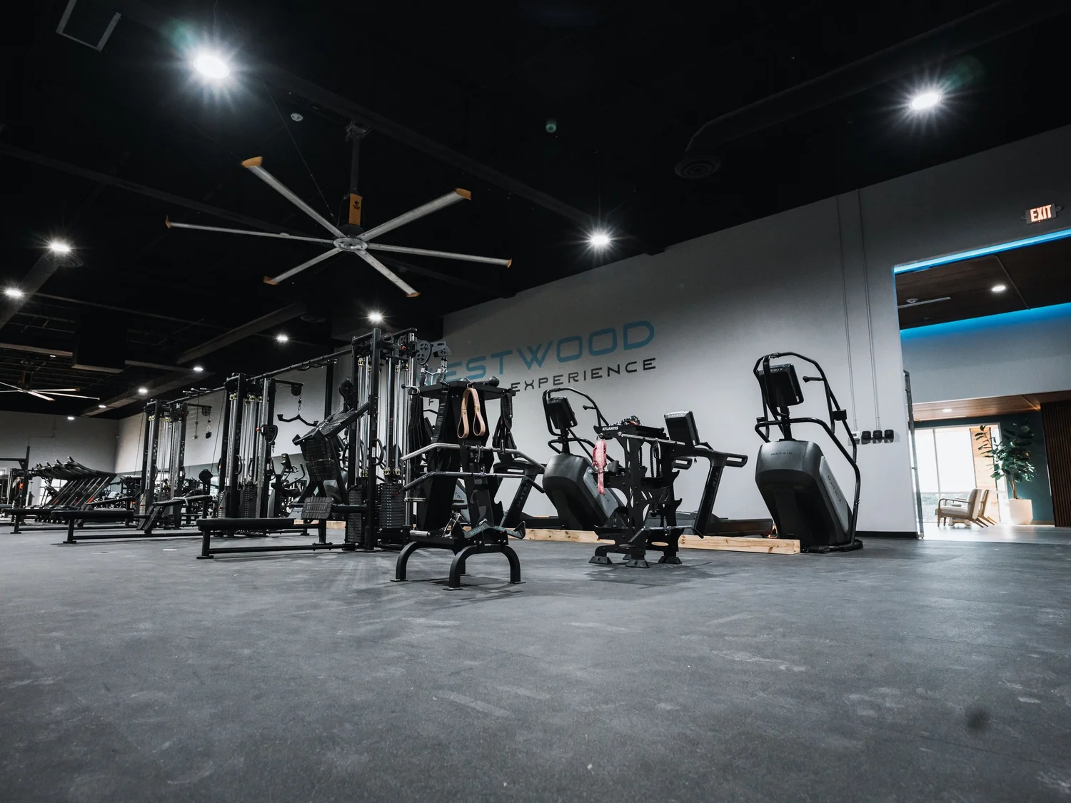 Machine and cardio floor at Westwood Fitness in Fort Worth
