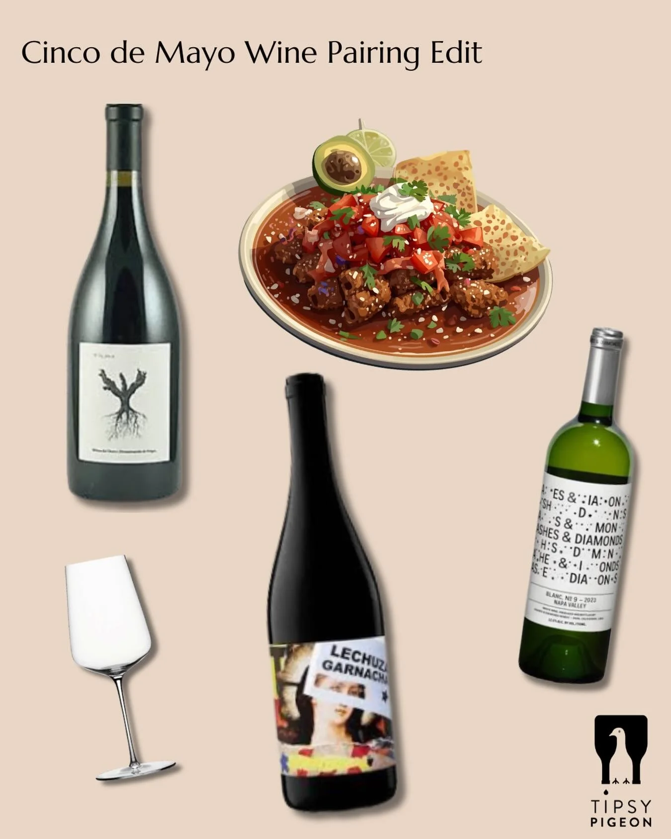 Wine isn&rsquo;t always the first thing people reach for with Mexican food, but it very much is locally&hellip;and for good reason.

Tonight, we&rsquo;re reaching for:

&ndash;Lechuza Garnacha (Valle de Guadalupe, Mexico) &mdash; bright, soft, and he