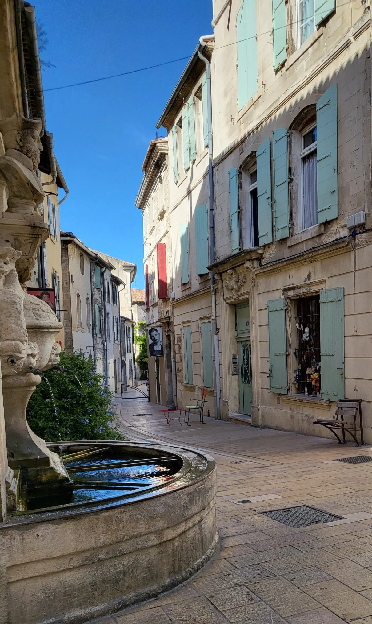 Saint-Remy-de-Provence. Fountain dedicated to Nostradamus