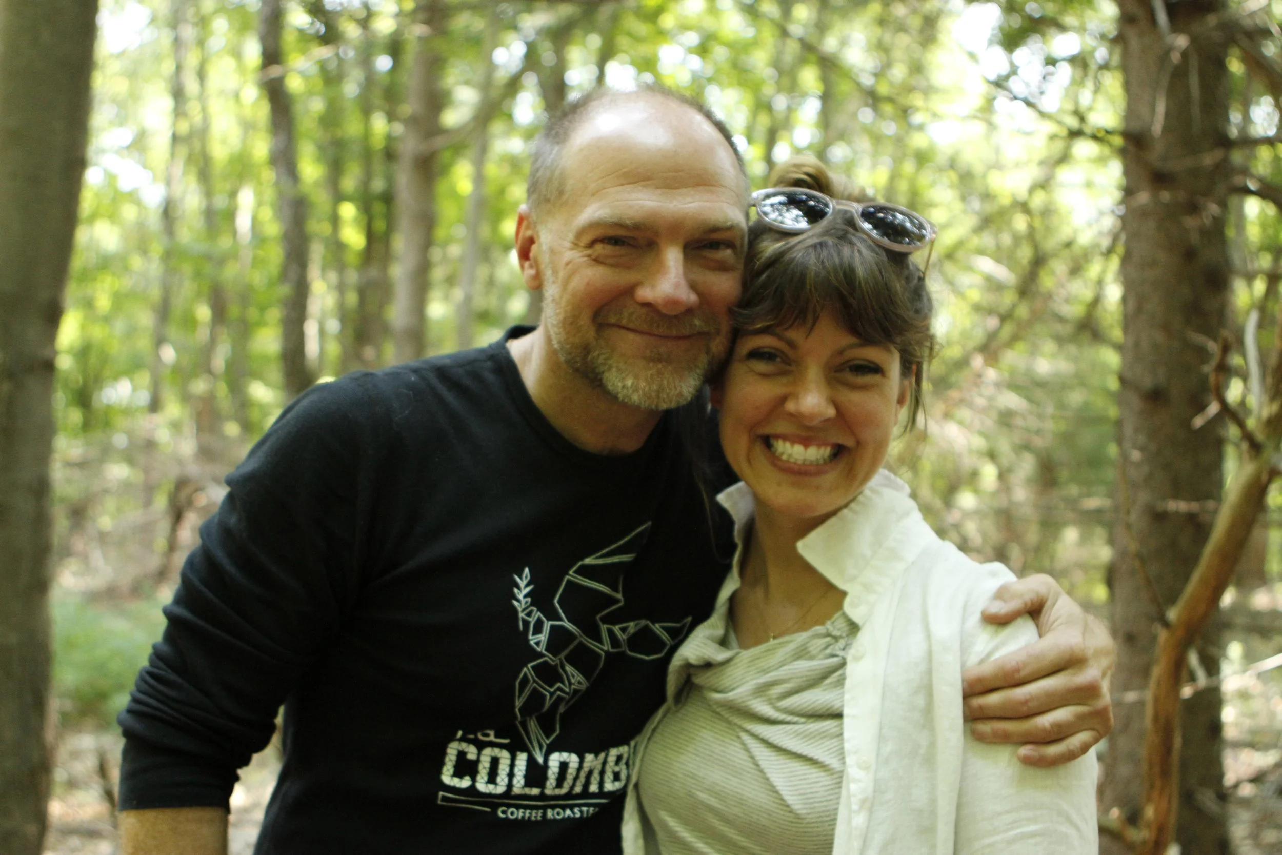 Wrapping up workshop in the woods with Survivorman Les Stroud
