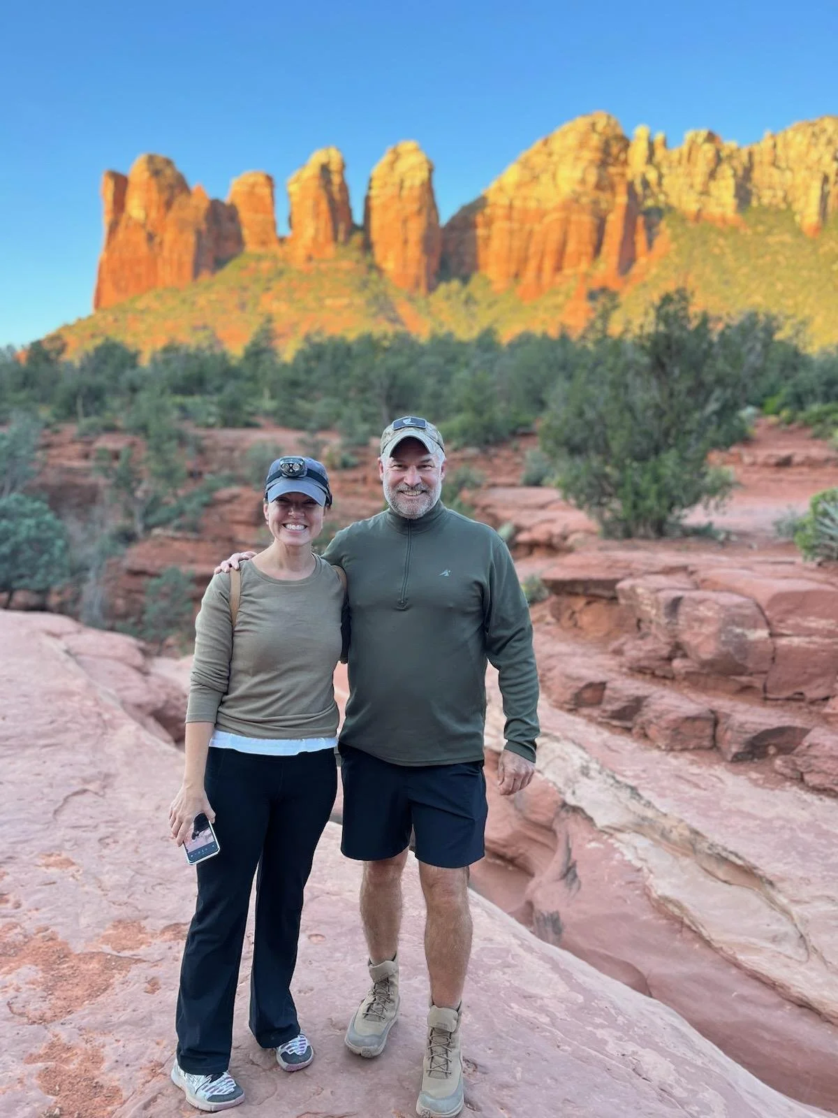 Hiking Soldier's Pass Trail in Sedona with my brother Sean