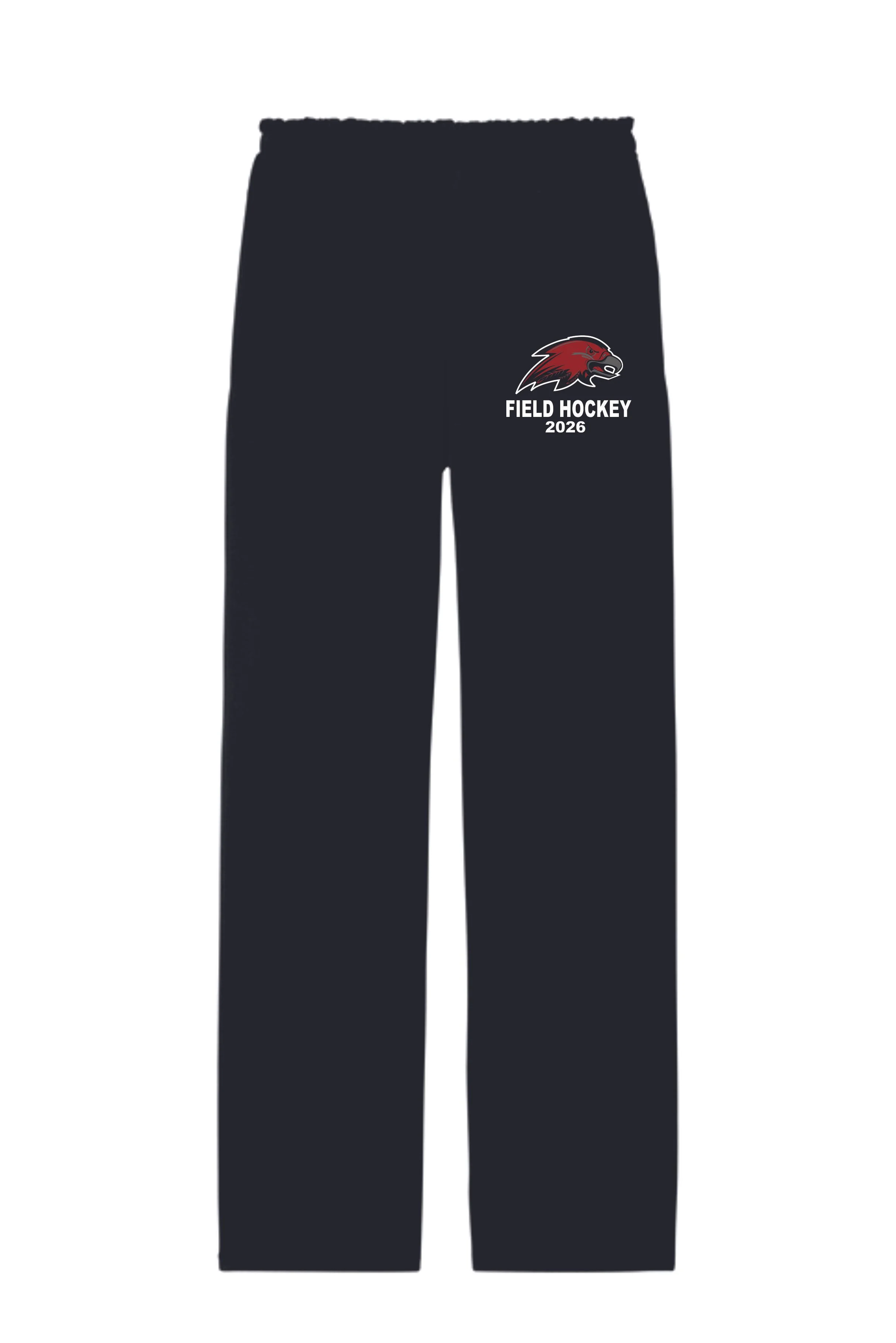 Black Open bottom sweatpants