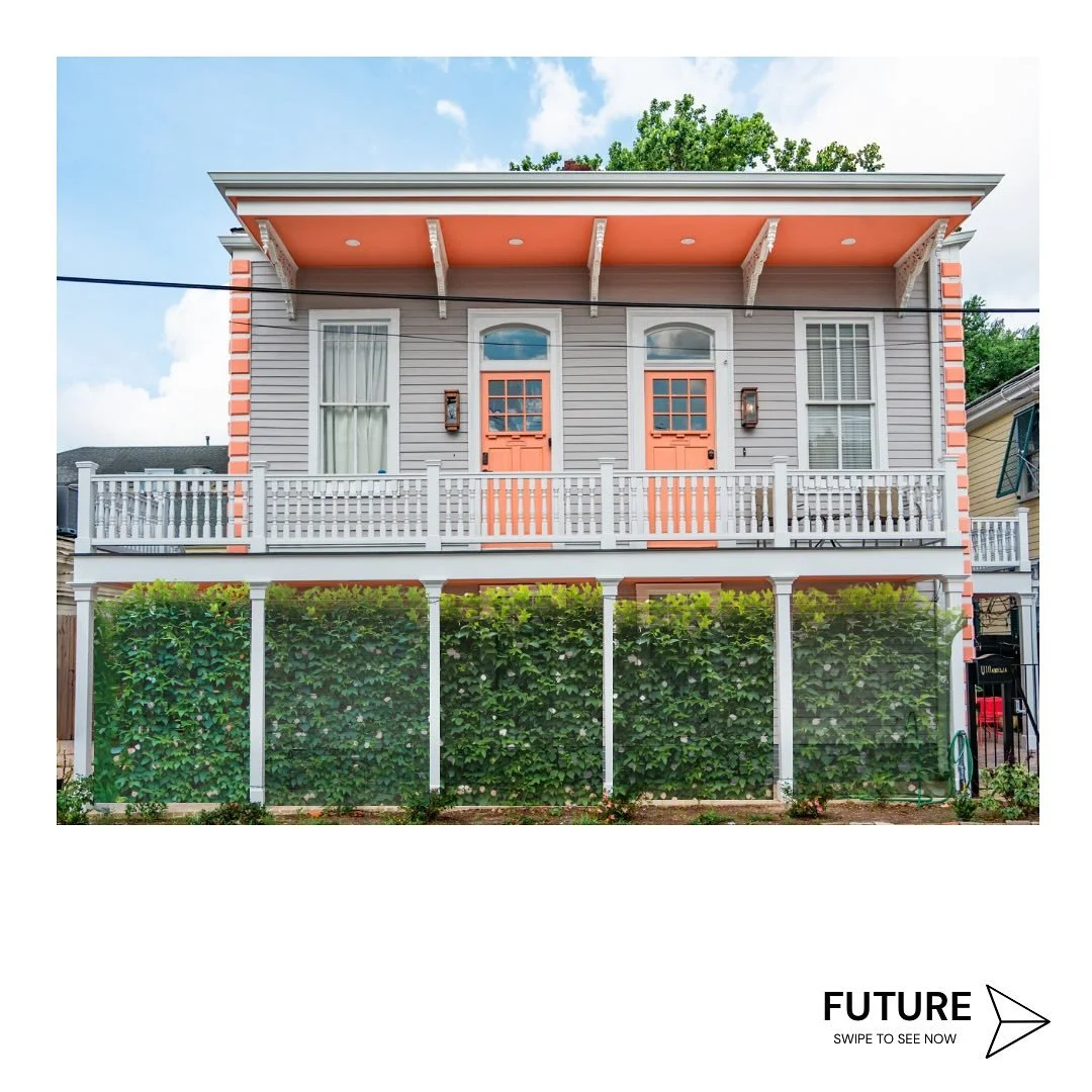 🌿 A space to grow into itself 🌿

The landscaping is just beginning to take root.
As it fills in, it will soften the structure&rsquo;s height and frame its renewed form.

We removed the rusting, institutional double stair that was weakening the faca