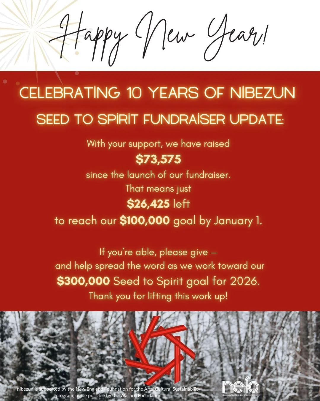 ✨ Happy New Year ✨

As we step into a new year and mark 10 years of nibezun, we&rsquo;re holding deep gratitude for all that has carried this work forward &mdash; elders and knowledge carriers, families and youth, volunteers, partners, and the wider 