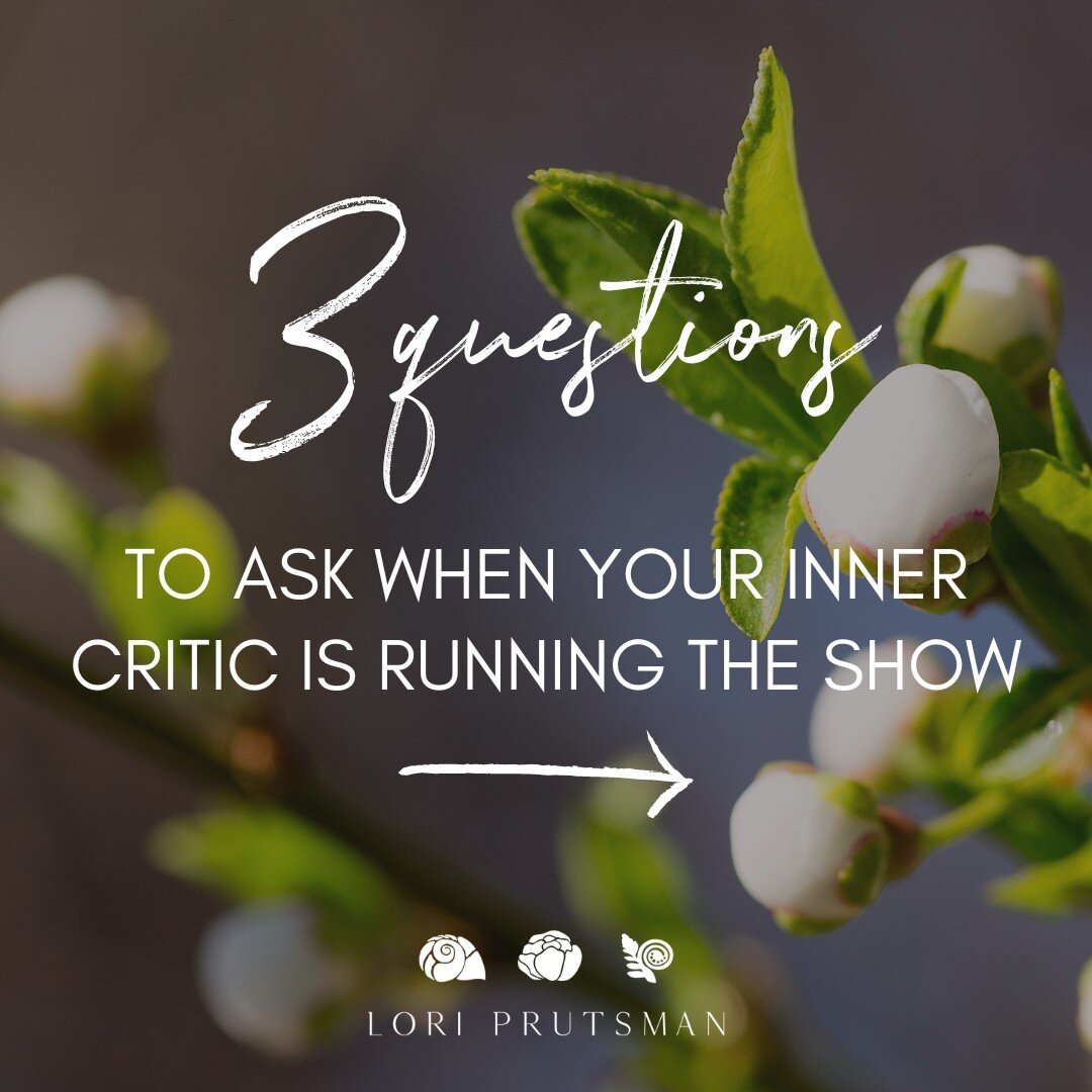 What do you do when your inner critic takes hold? @byron.katie is one of my teachers on this life journey. She&rsquo;s taught me a lot about beliefs that no longer serve me or are totally incorrect. I often use her 4 questions, from &ldquo;The Work&r