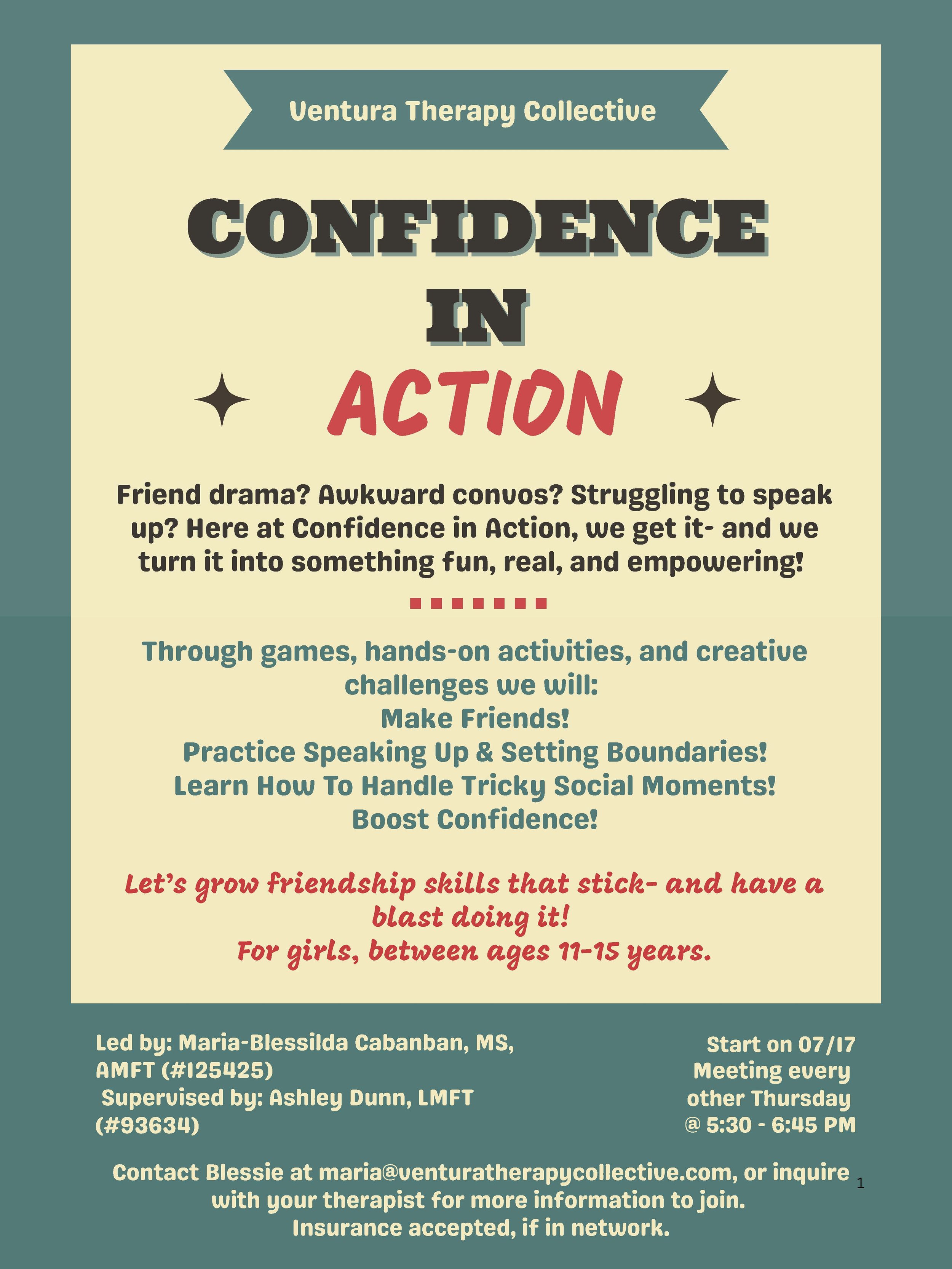 CONFIDENCE IN ACTION