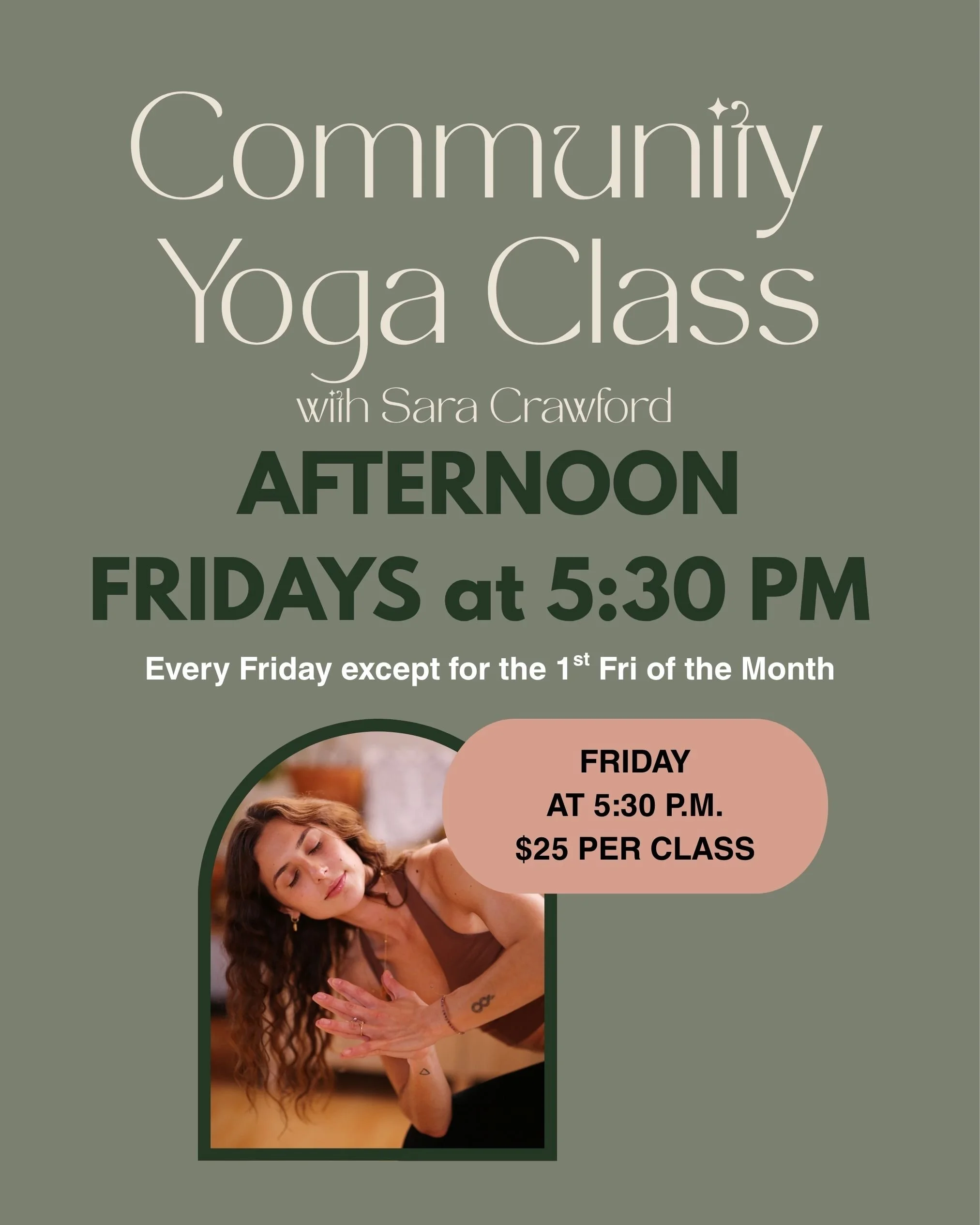 Afternoon Community Yoga w. Sara