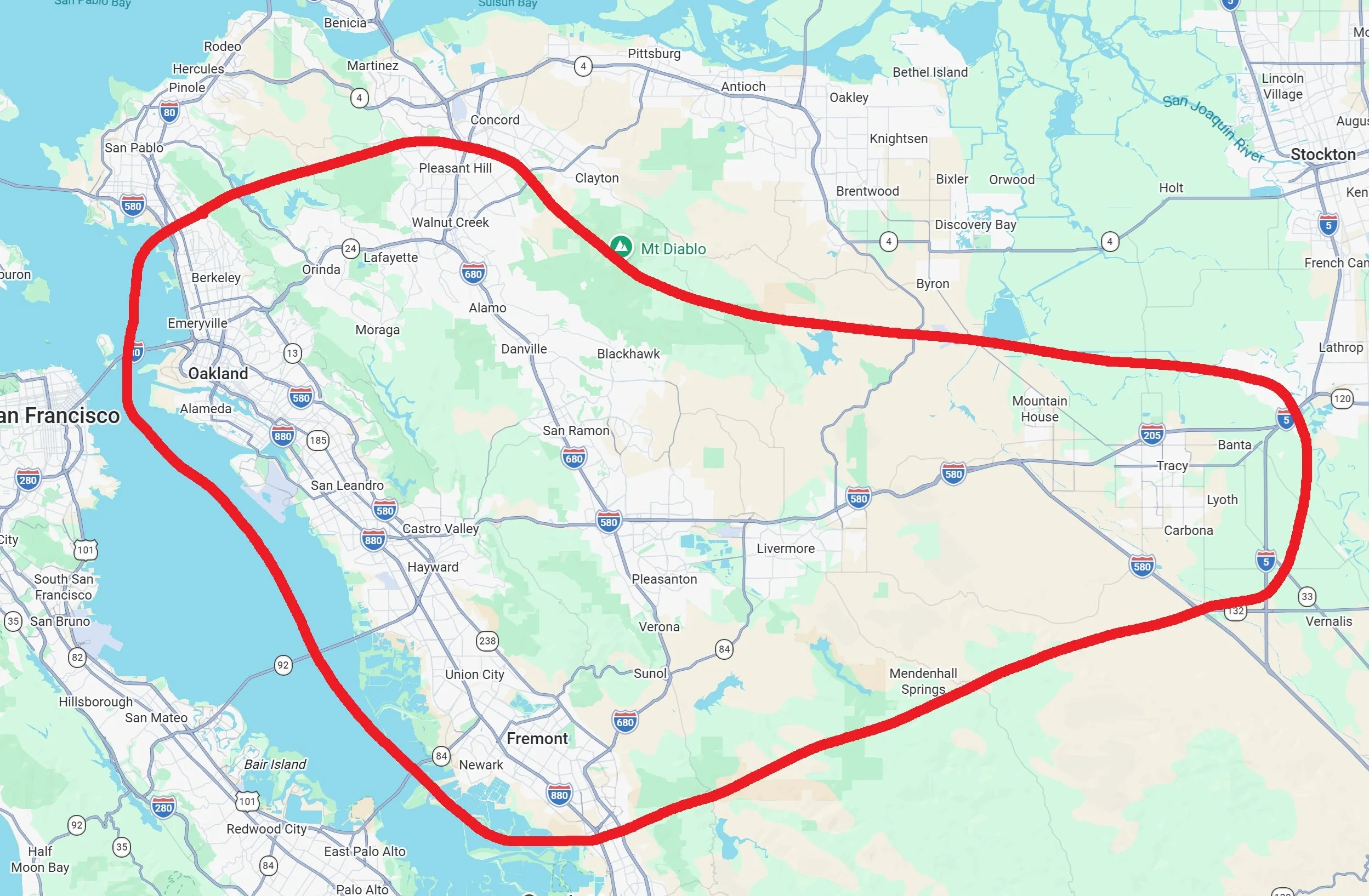 Real Computers & Free Diagnostics Service Area for Alameda County and surrounding areas.