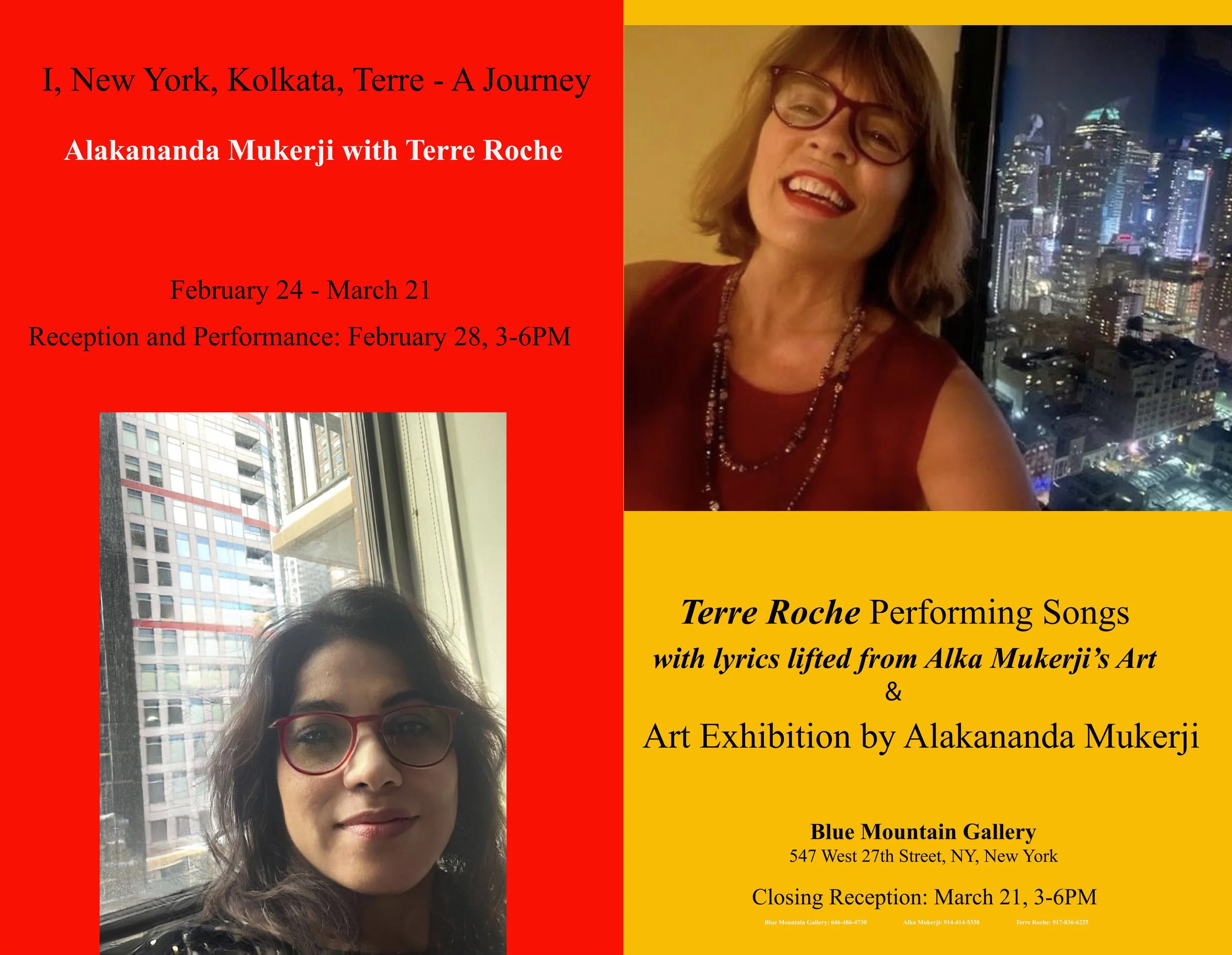 Alakananda Mukerji I, New York, Kolkata, Terre – A Journey - Opening Reception
