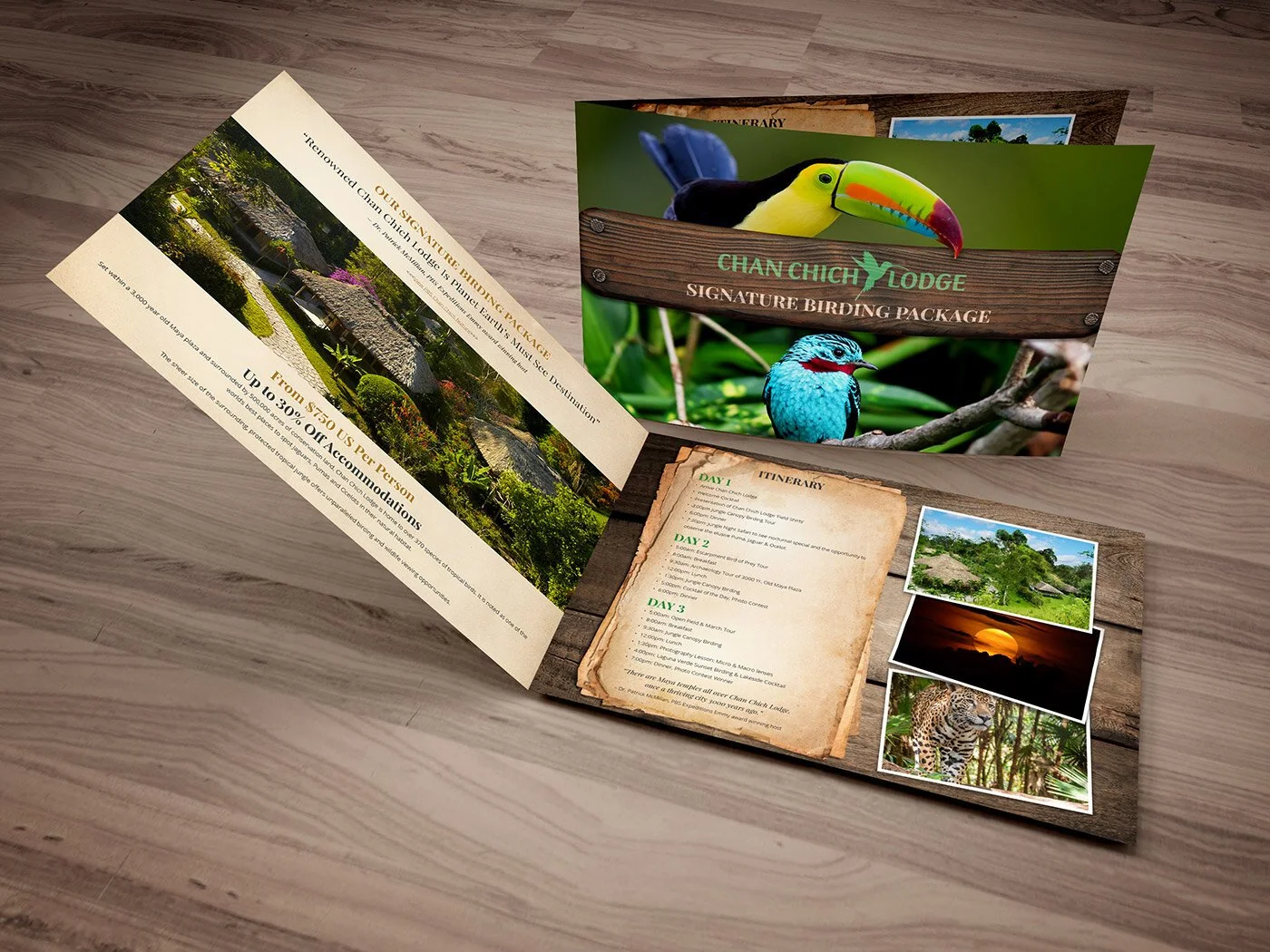 Chan Chich Lodge Belize - Brochure Design
