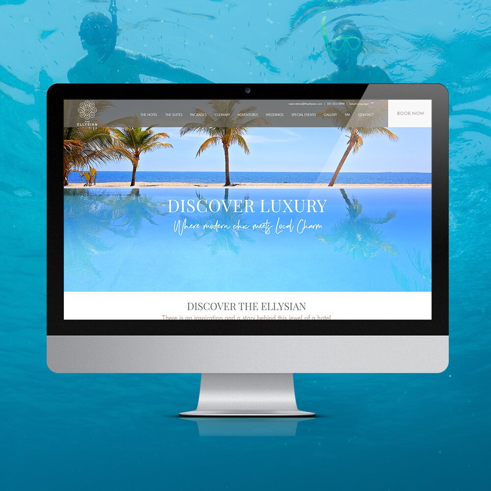 Ellysian Belize - Website Design & Layout