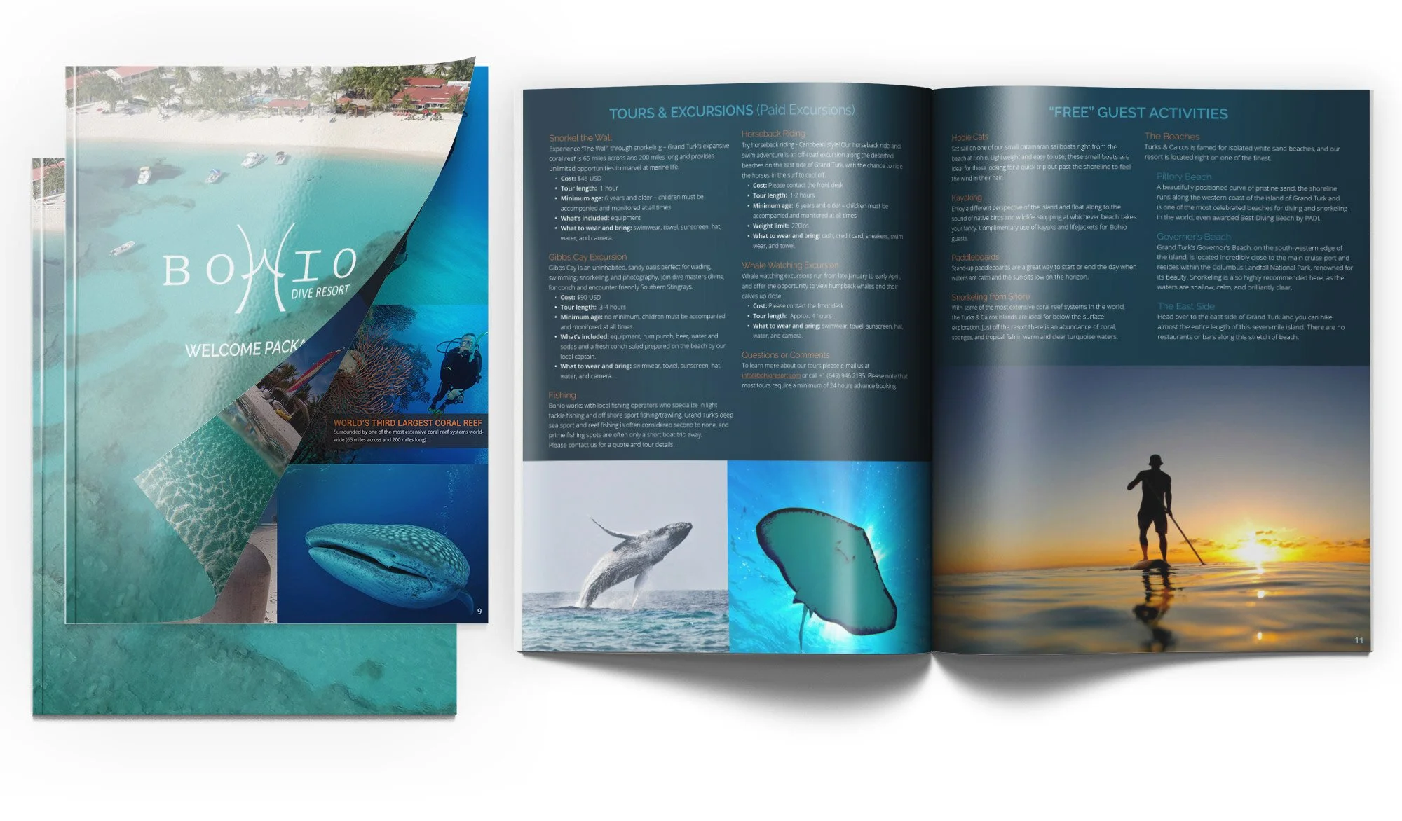 Bohio Dive Resort - Turks & Caicos Welcome Brochure Design