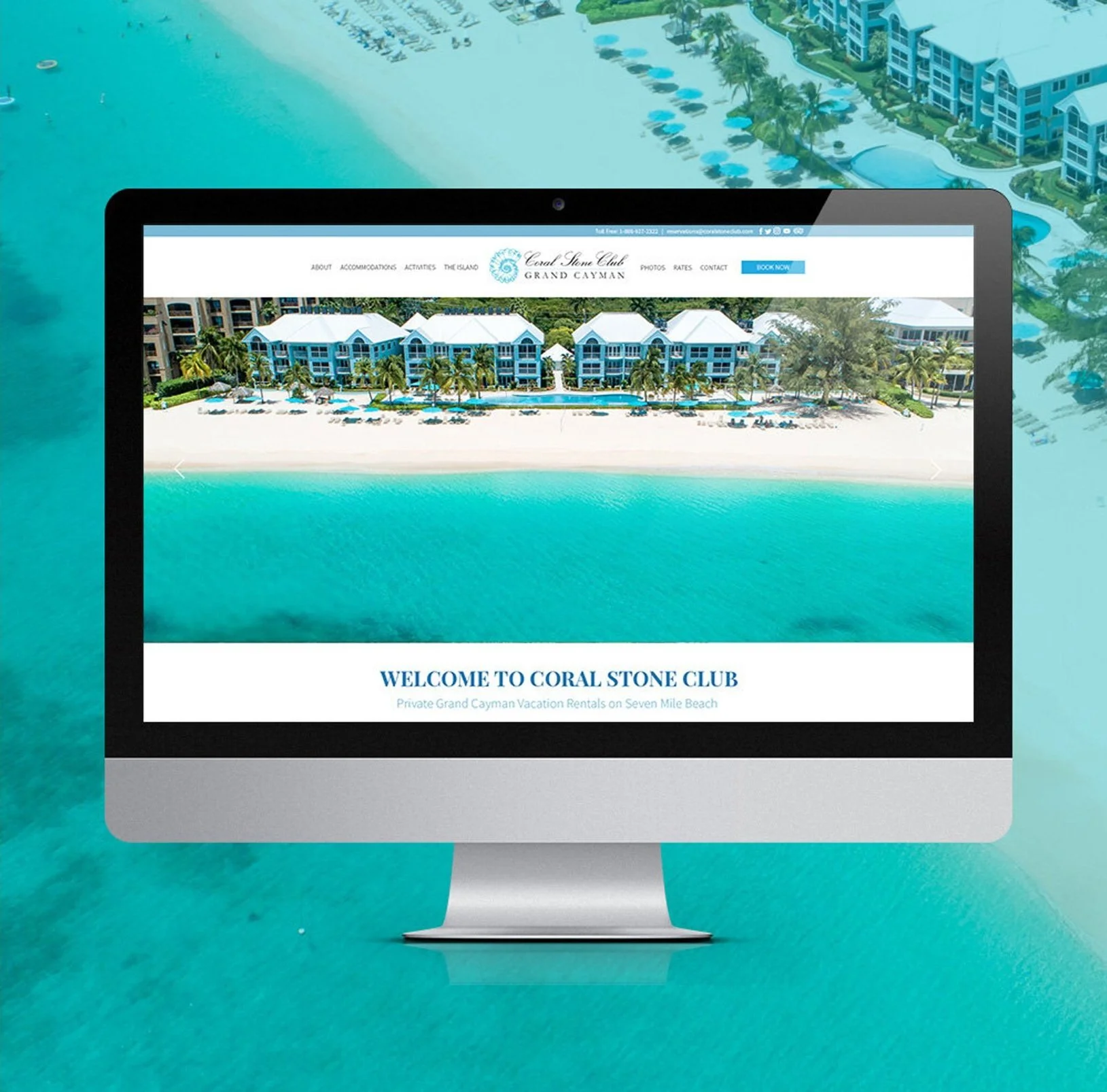 Coral Stone - Grand Cayman - Website Design & Content Layout