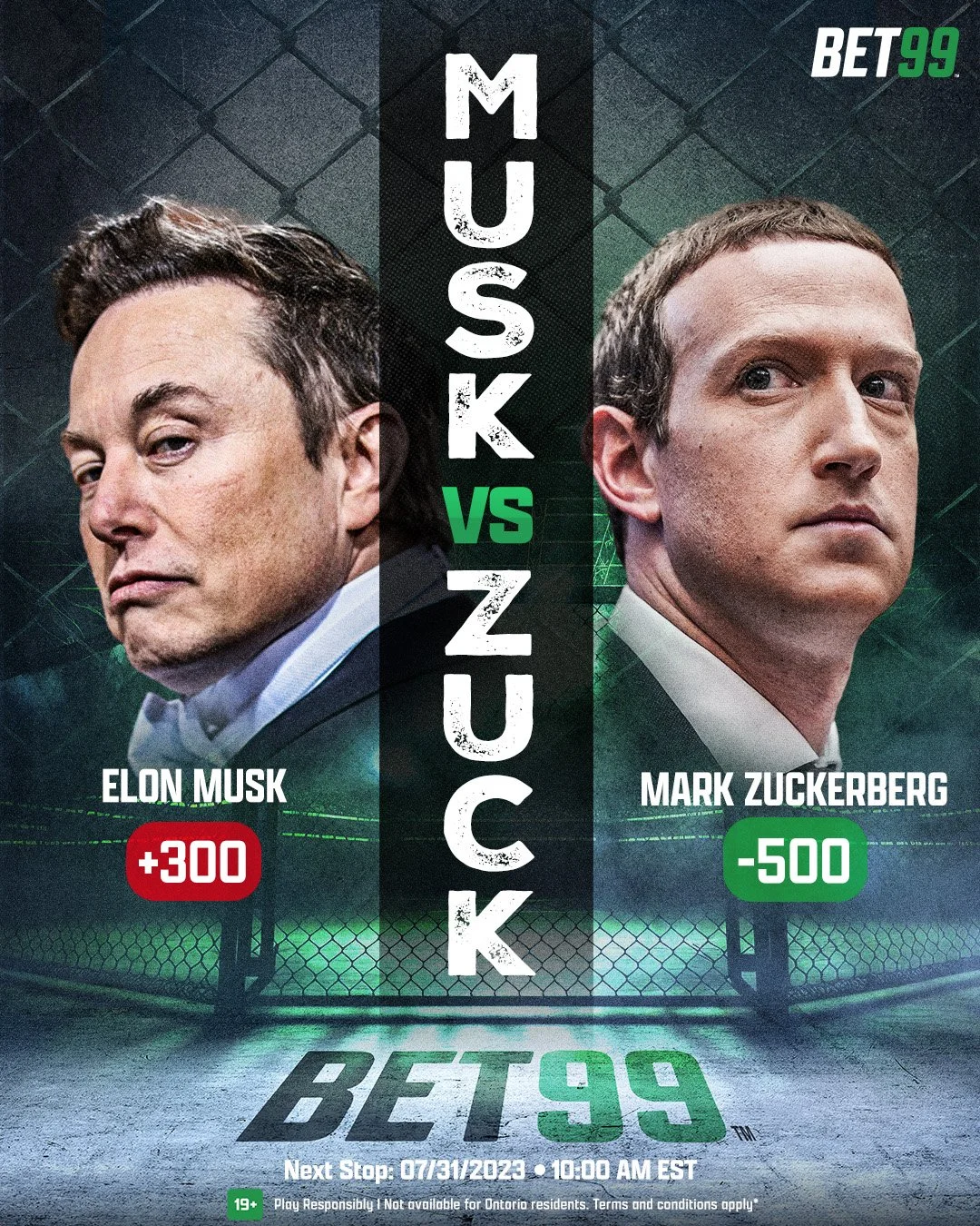 Elon Musk vs. Mark Zuckerberg - Social Graphics