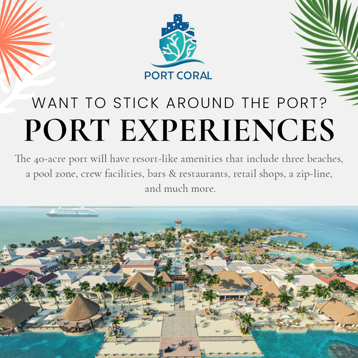 Port Coral Belize - Social Graphics