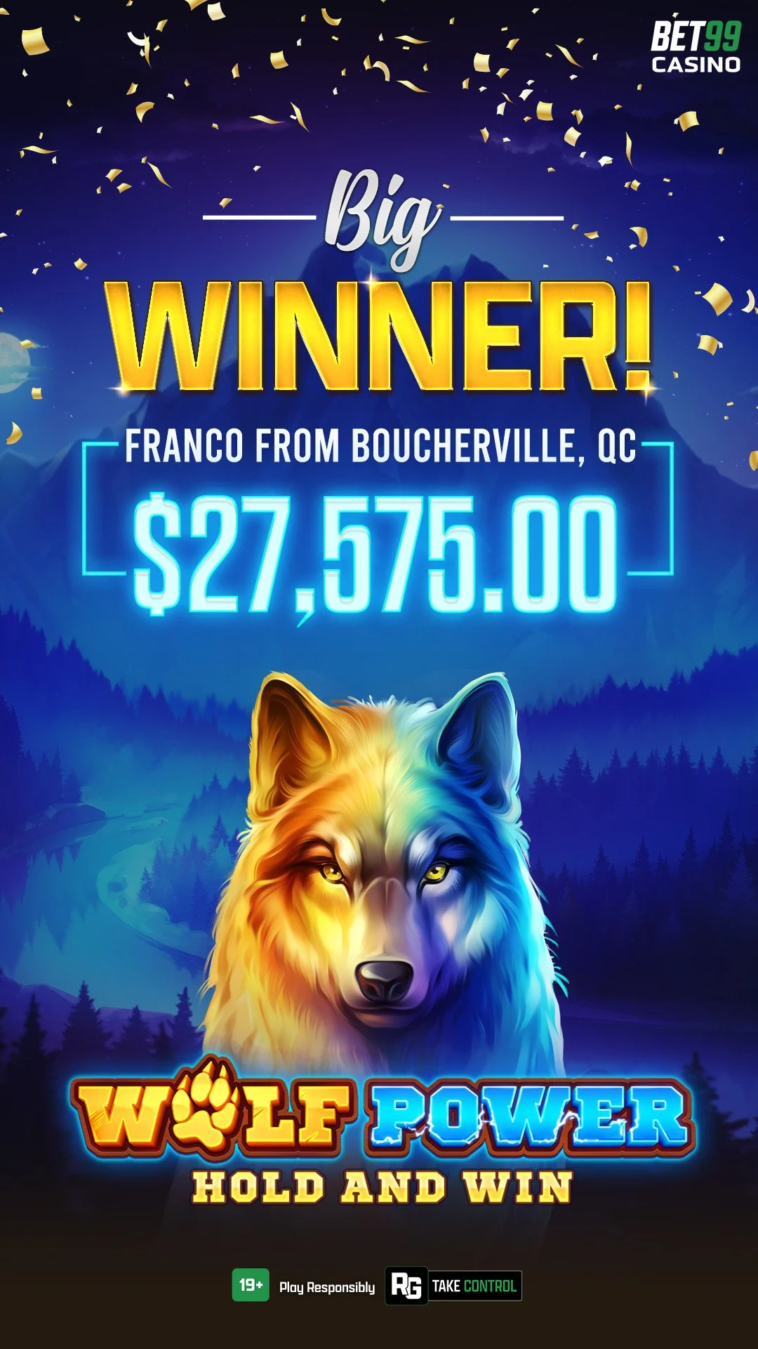 Wolf Power - Casino Announcement Design