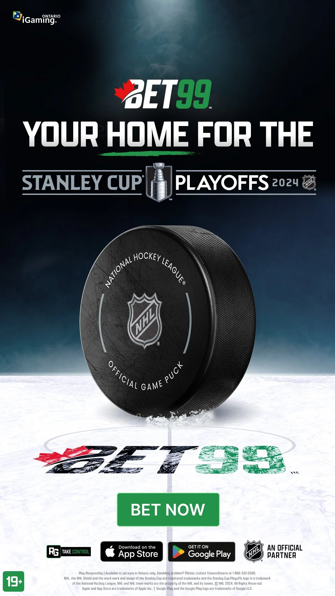 Stanley Cup Playoffs - Social & Ad Designs for BET99 / NHL Partnership