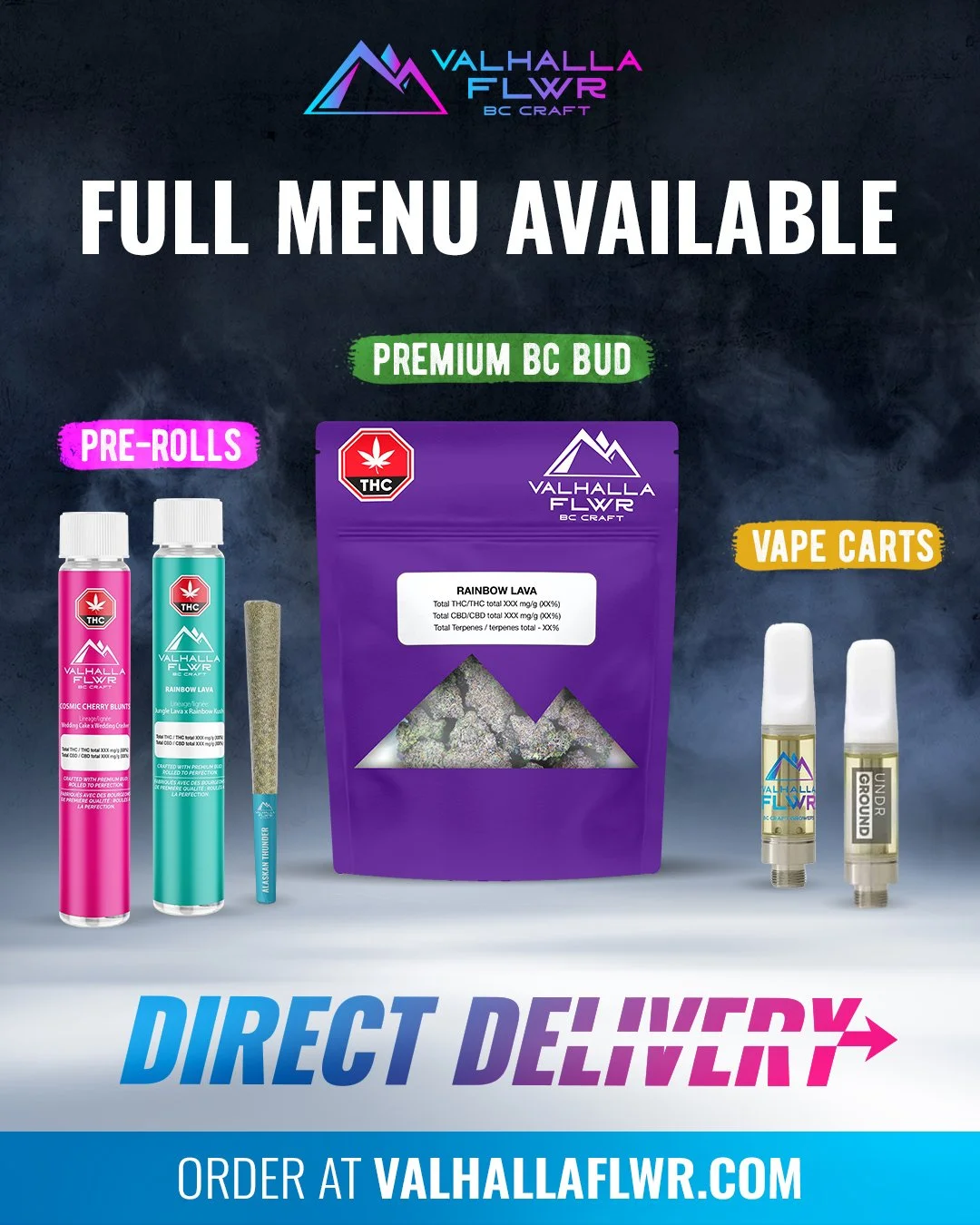 Valhalla Flwr - Product Packaging & Marketing