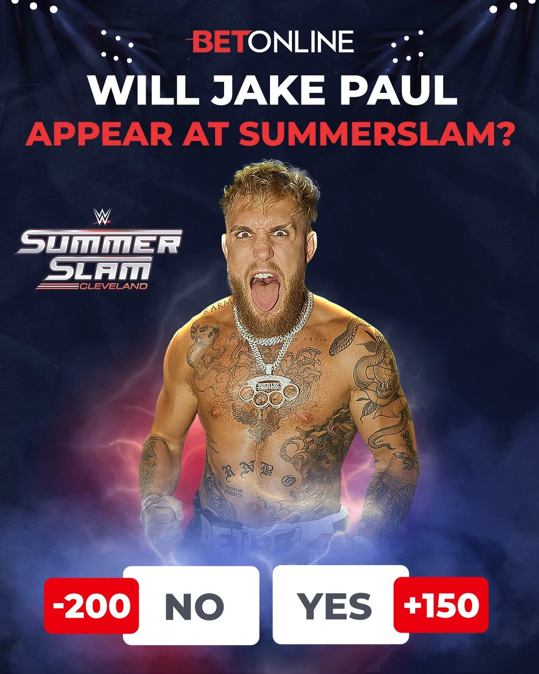 Jake Paul - WWE SummerSlam Graphic