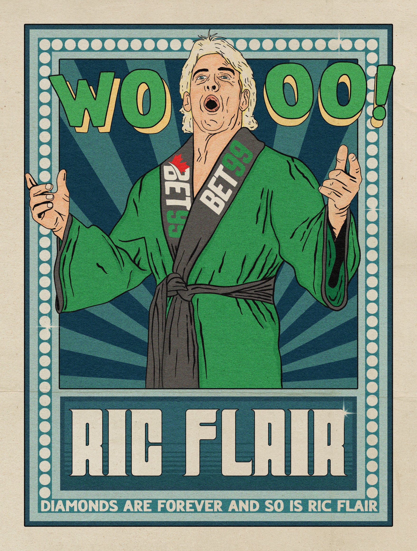 Ric Flair (Wrestler) Illustration