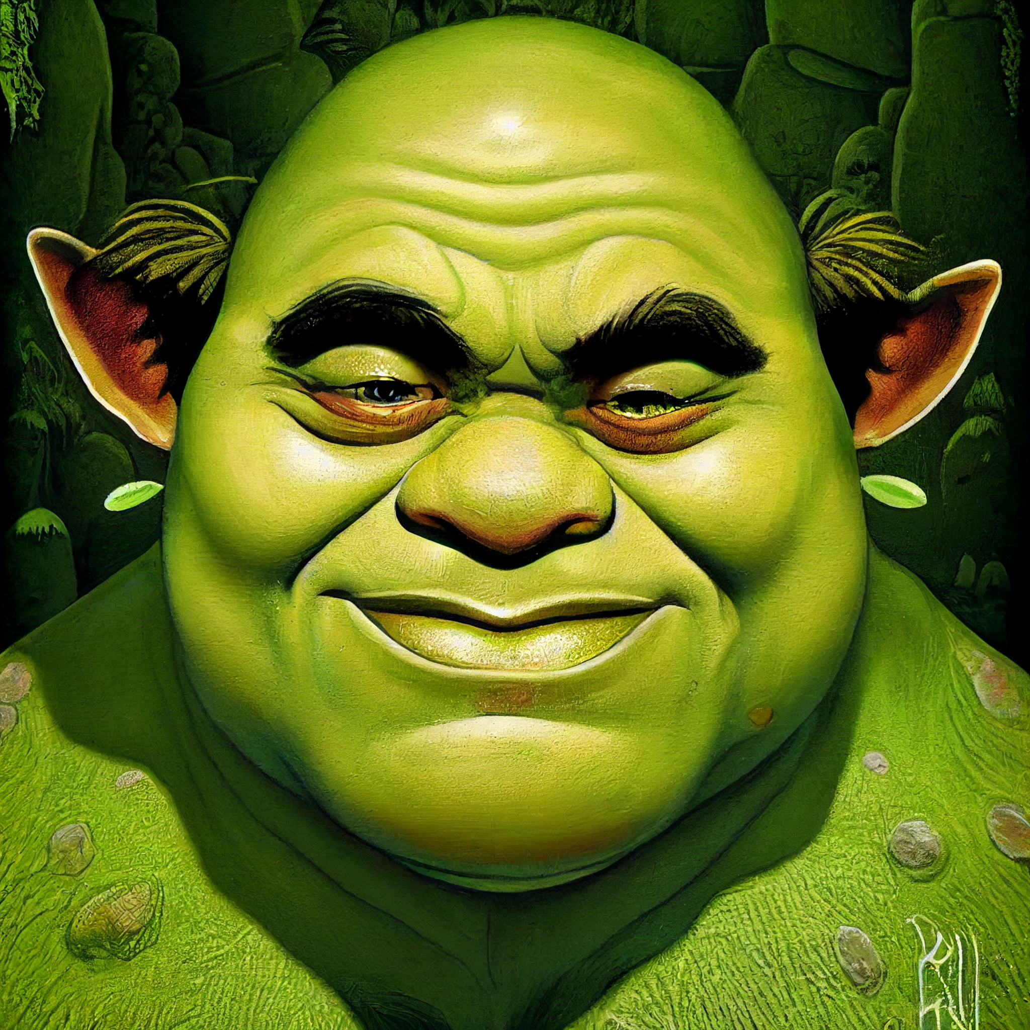 Whyrm_Cave_painting_of_Shrek_the_Green_Ogre_Cave_painting_style_4fee5280-78d6-4410-98c7-37555933c970.png
