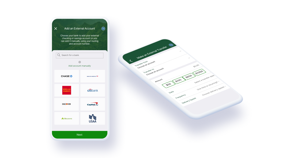 TD Bank Money transfer feature — Yuliet Liliana