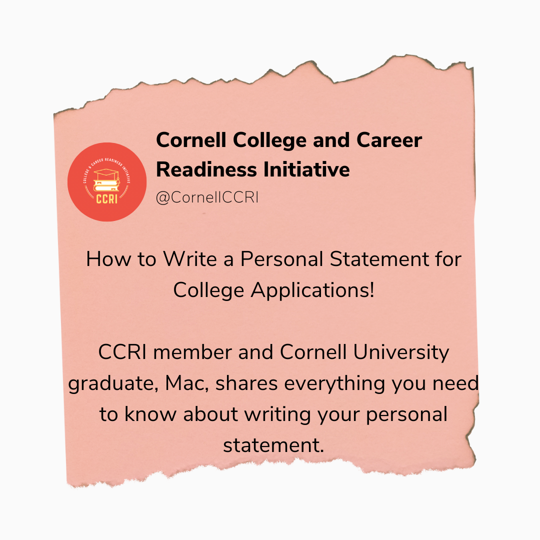 How to Write a Personal Statement for College Applications!