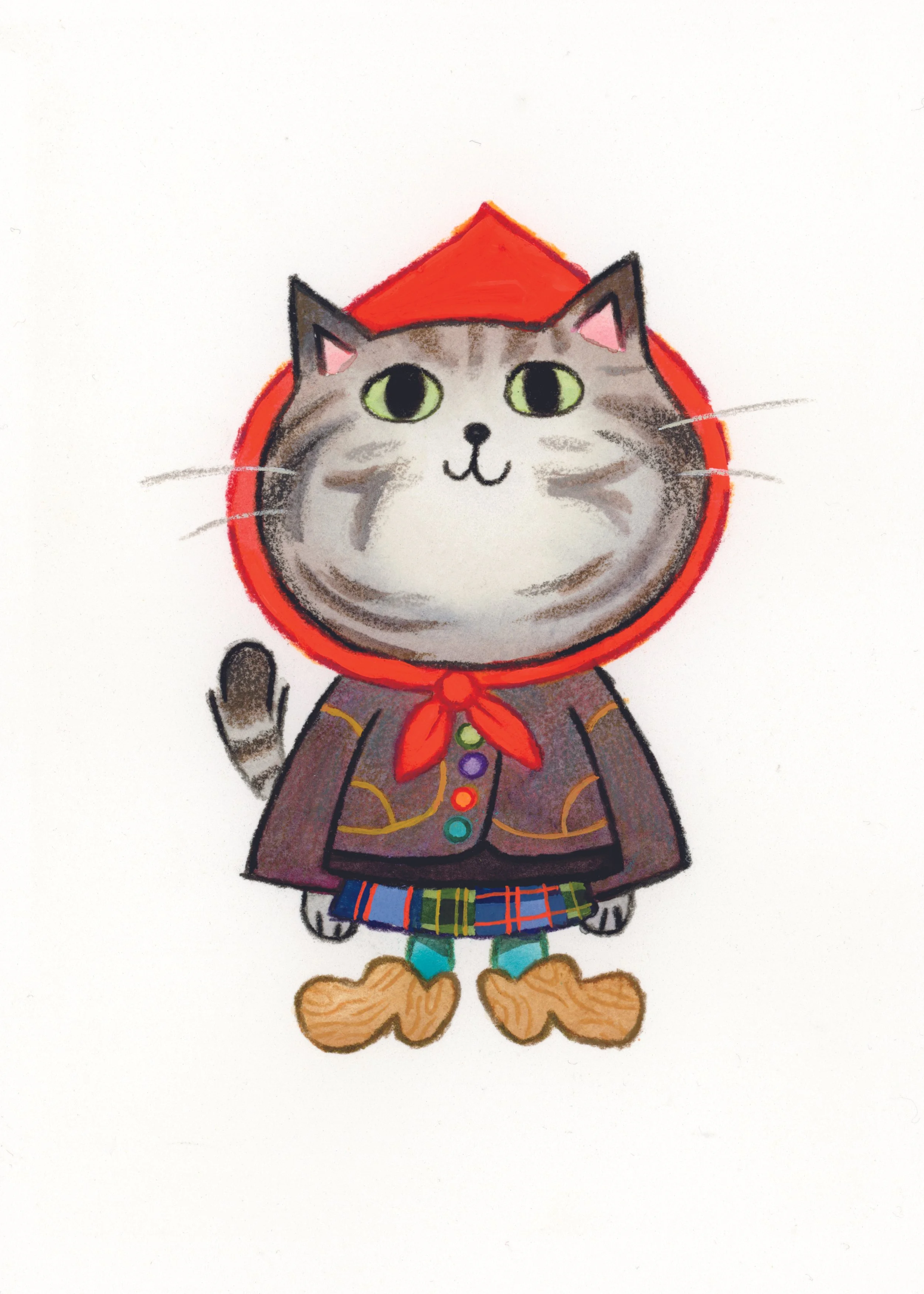 FashionCats_HeadscarfCatPlaidSkirt.jpg