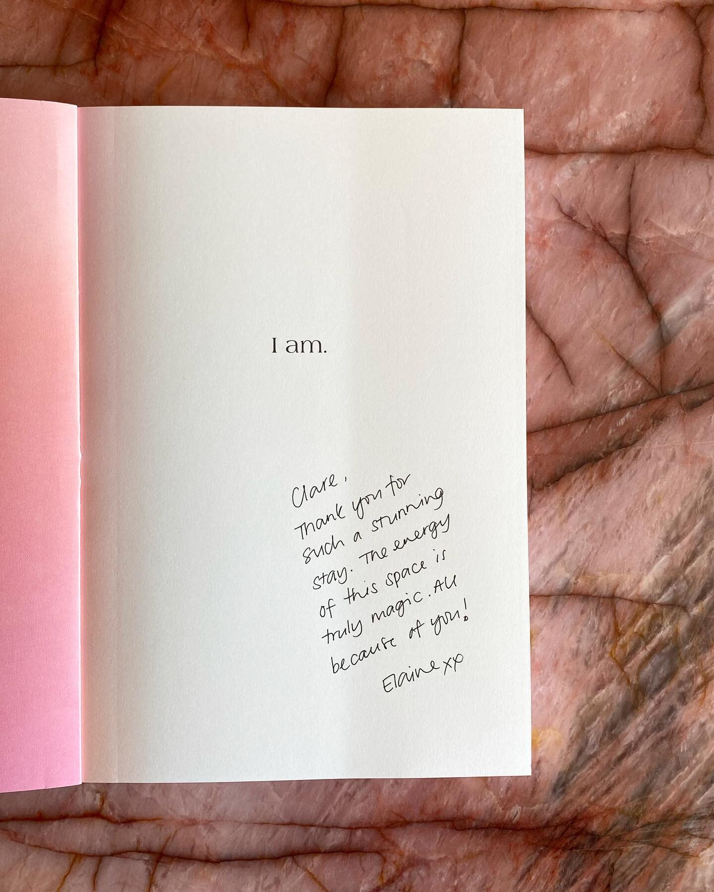 Our latest guest, @elaine__so, left the loveliest note in a copy of her book, &lsquo;I Am&rsquo; that has now been added to our Camillo library. 

It&rsquo;s so special seeing our seaside escape evolve, each guest often leaving their mark and adding 