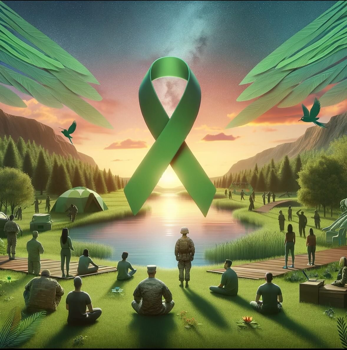 As we recognize May as Mental Health and Suicide Prevention Awareness Month, let&rsquo;s stand in solidarity with our military community. 💚 The challenges they face, both on and off the battlefield, can deeply impact mental well-being. Let&rsquo;s p