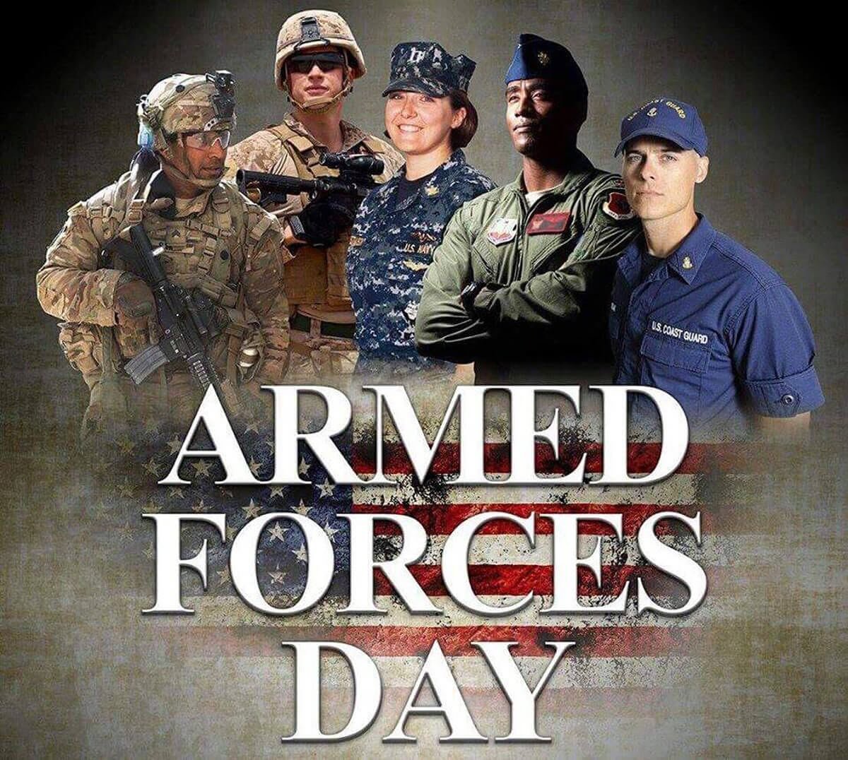 Today, we honor the brave men and women of our Armed Forces who selflessly protect our freedom and way of life. Your dedication, sacrifice, and courage are an inspiration to us all. Thank you for your unwavering service. #ArmedForcesDay #SupportOurTr