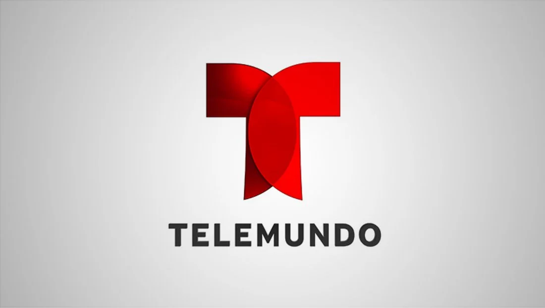 Telemundo logo with a stylized red 'T' and the word 'TELEMUNDO' below it.
