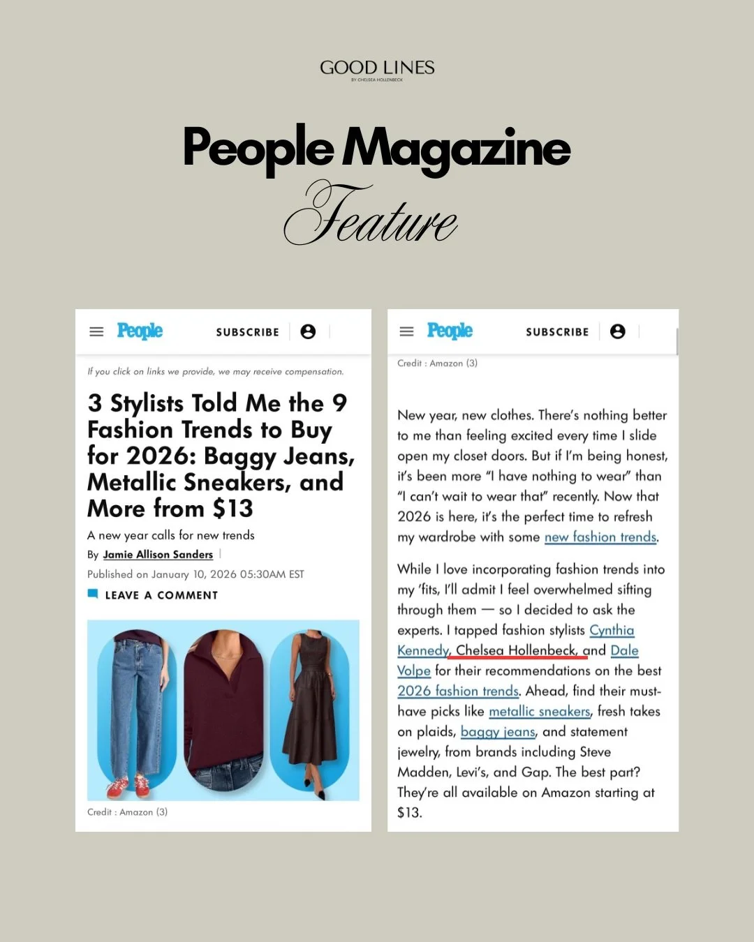 People Magazine Feature 

This was such a small article but a huge opportunity to have been asked to give my insights on some current style trends 🌟

Thank you @people for the feature 

Real the full article at the link in bio ❤️

#personalstylistny