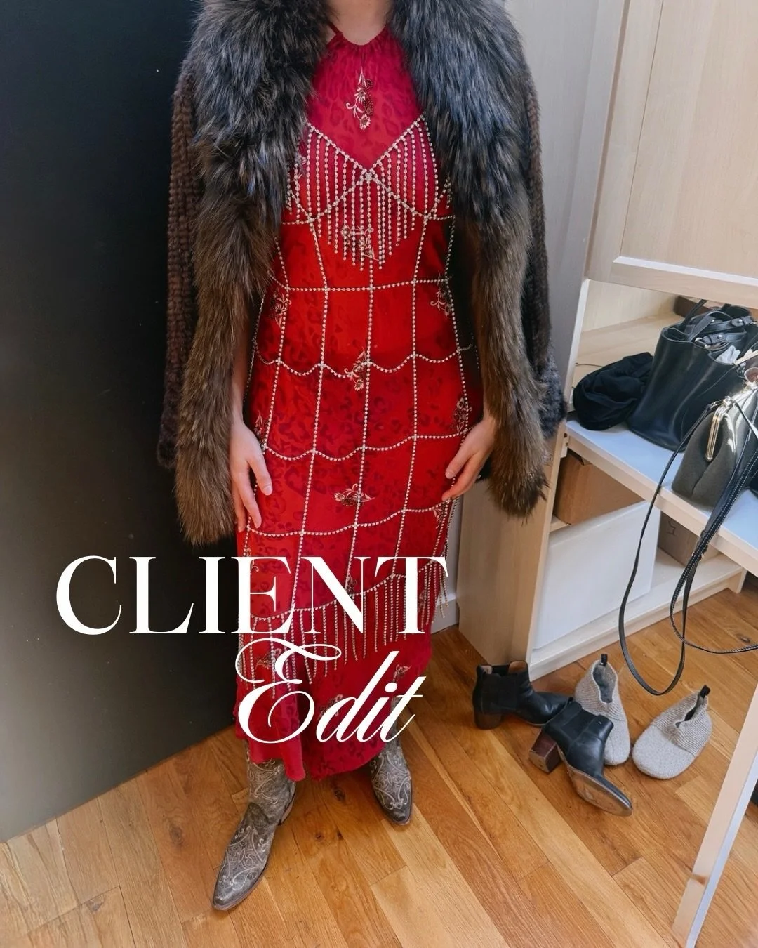 Recent wardrobe edit with a client whose style is beautifully eclectic &mdash; think bold patterns, unexpected shapes, rich textures, all living together in one closet. ✨

Our focus has been refining the mix. Not toning her down &mdash; but elevating