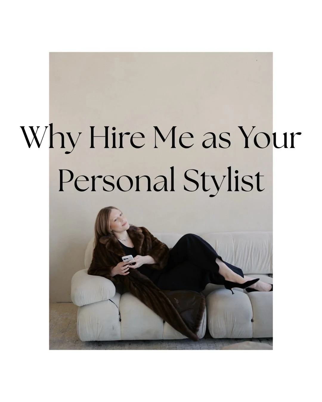 Why hire me as your personal stylist? Because getting dressed should feel easy, empowering, and so you.

I create looks with your real life, real body, and real budget in mind. Pieces you actually love wearing, and a wardrobe that works for you (not 