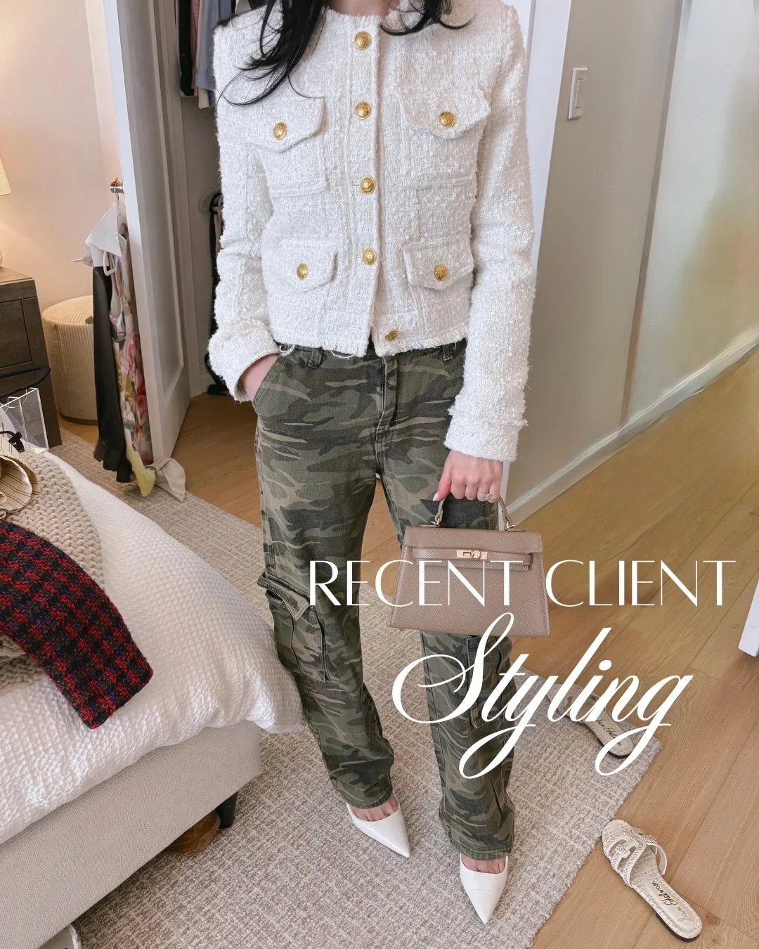 Recently worked with a client on reimagining her current wardrobe and finding fresh new ways to style the pieces she already owned. Sometimes all you need is a second set of eyes on your closet to unlock combinations you never thought of before.

We 