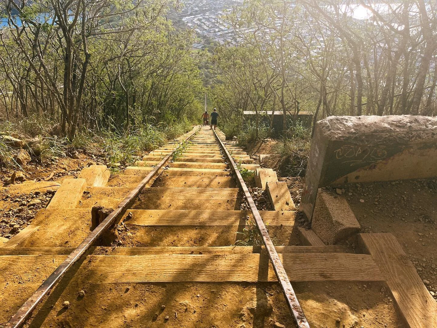 The next time you visit #oahu be sure to check out #kokohead trail.
. 
You hike up the steep, former tracks to one of the most spectacular views of the island.
.
Is it challenging? Yes
.
Is it worth it? Definitely yes!
.
#getoutside #kokoheadtrail #h