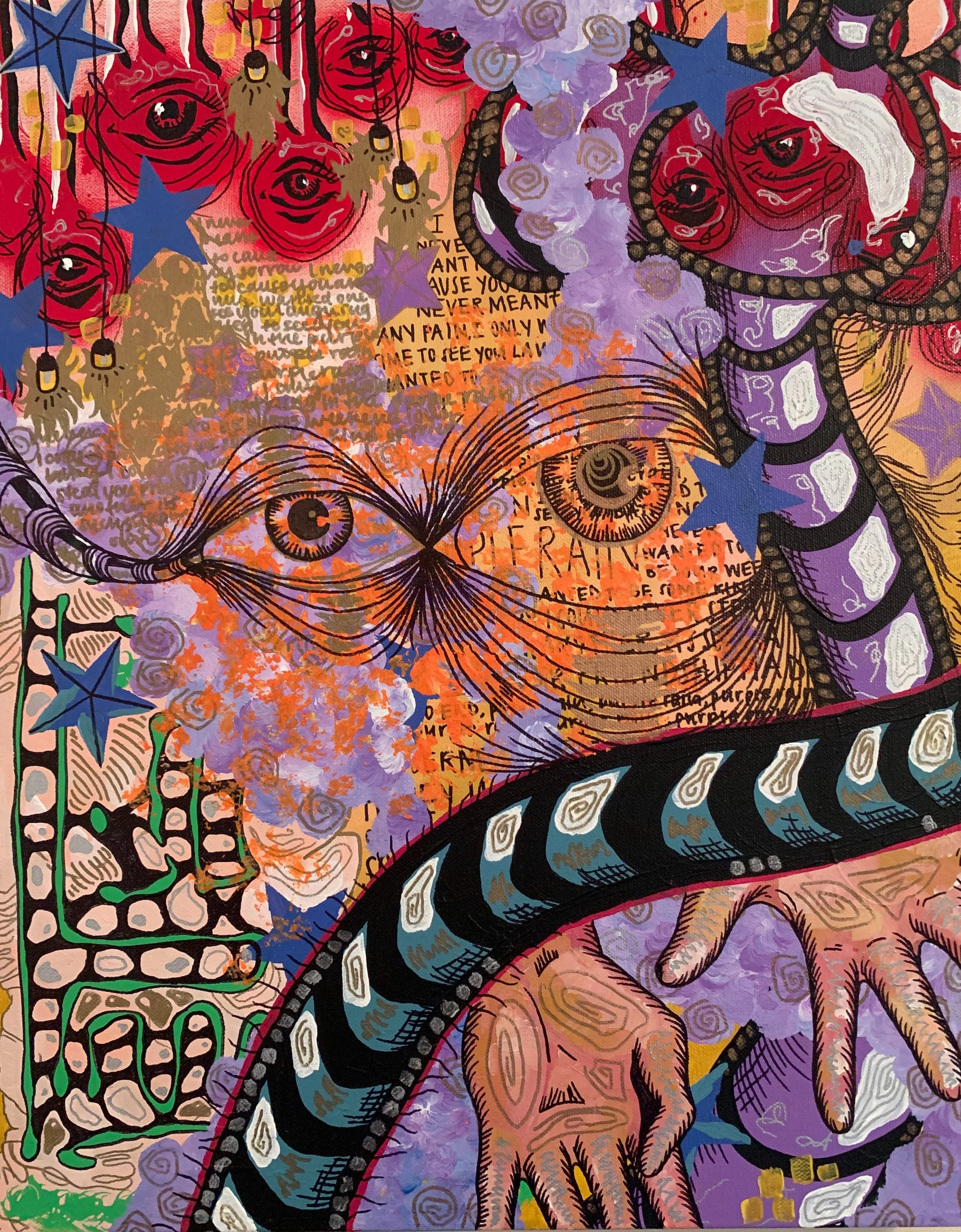 Hive Mind | Acrylic on Canvas 2018