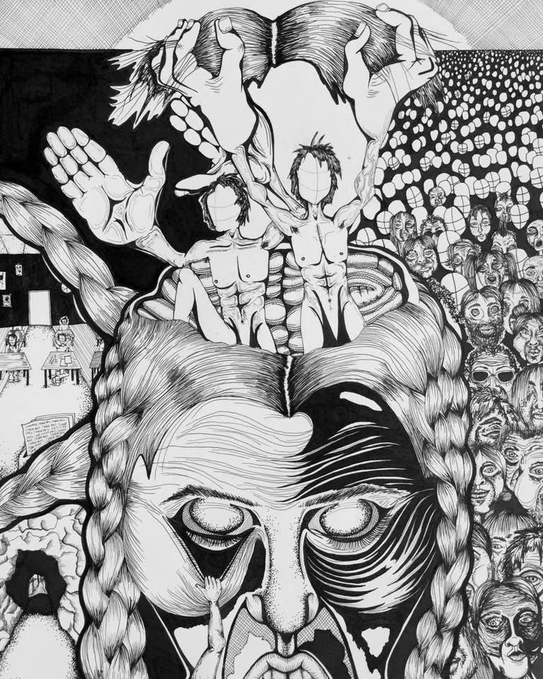 Homunculus | Micron on Bristol Board 2015