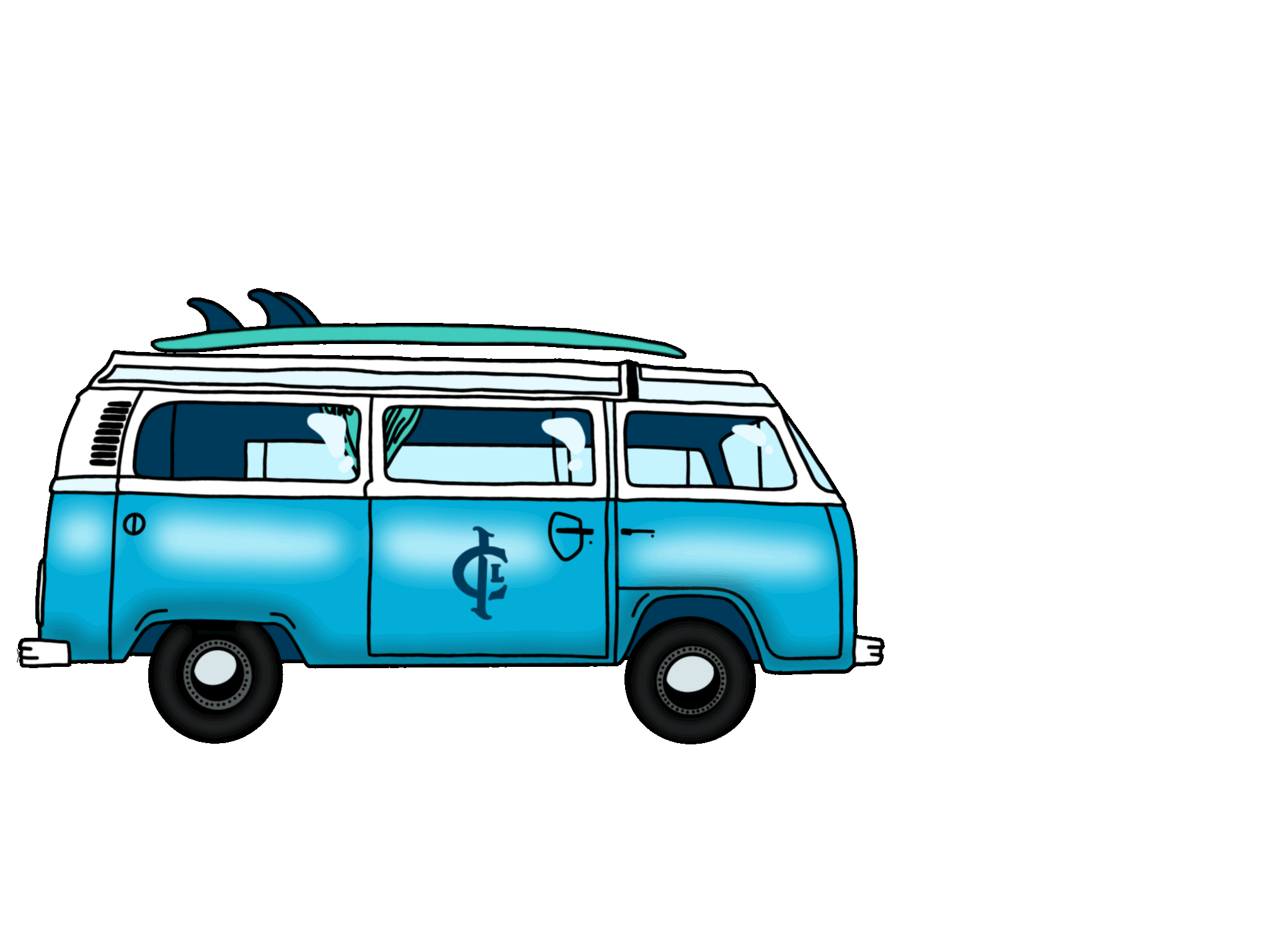 Island Van GIF | Procreate 2020