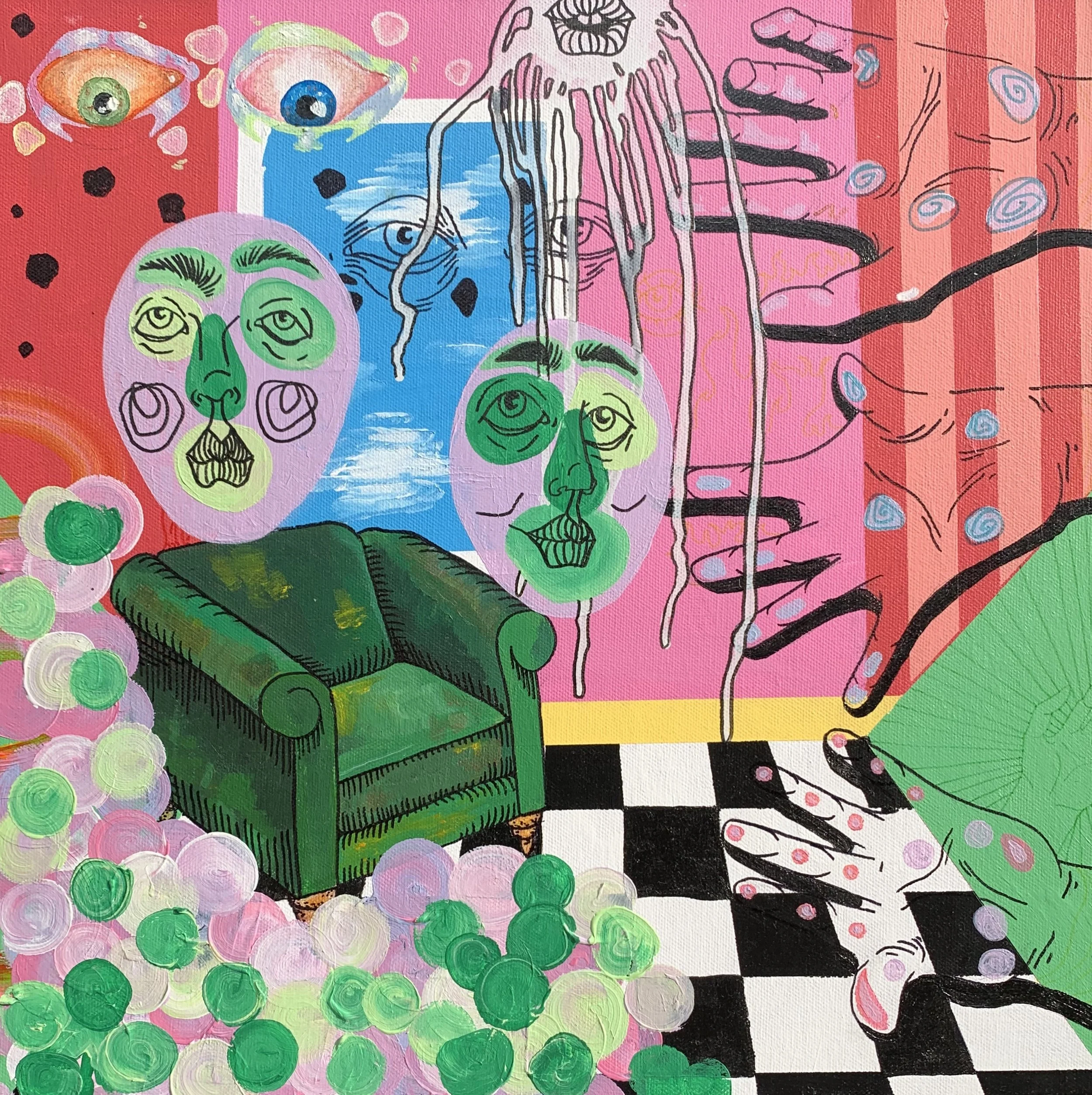 Move Your Feet Lose Your Seat | Acrylic on Canvas 2019