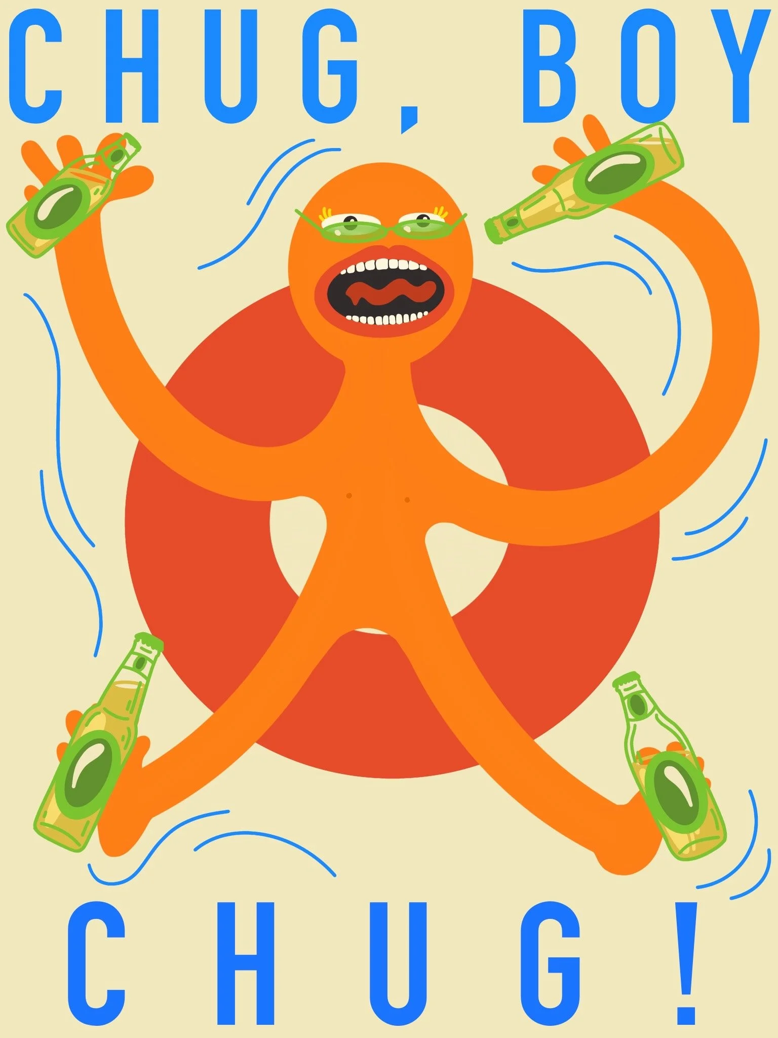 Chug, Boy, Chug! | Procreate 2020