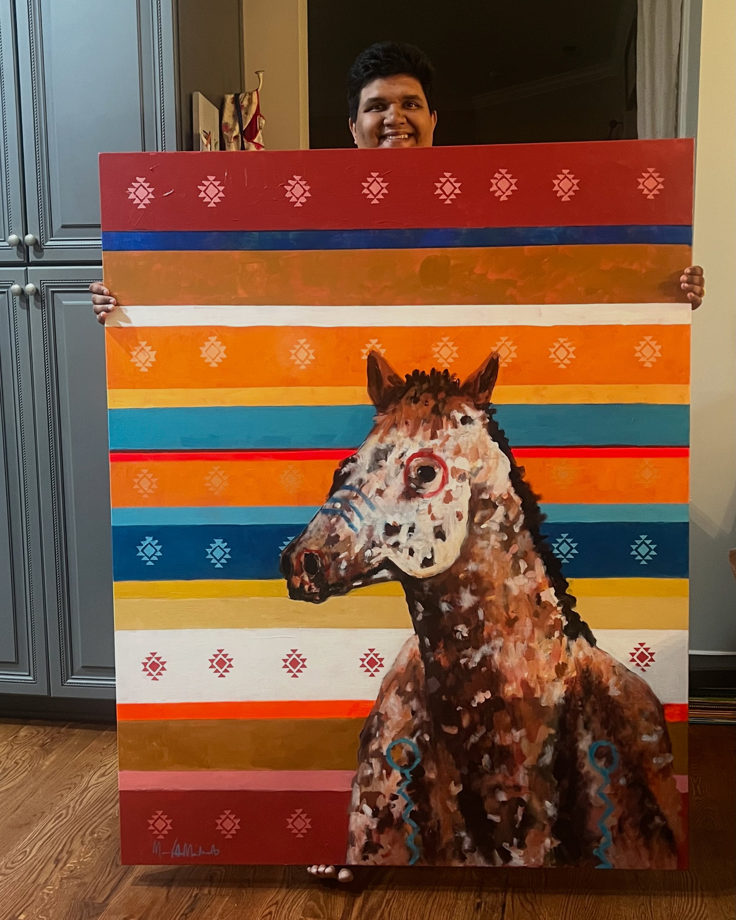 Sacred Steed, 48x60, unframed