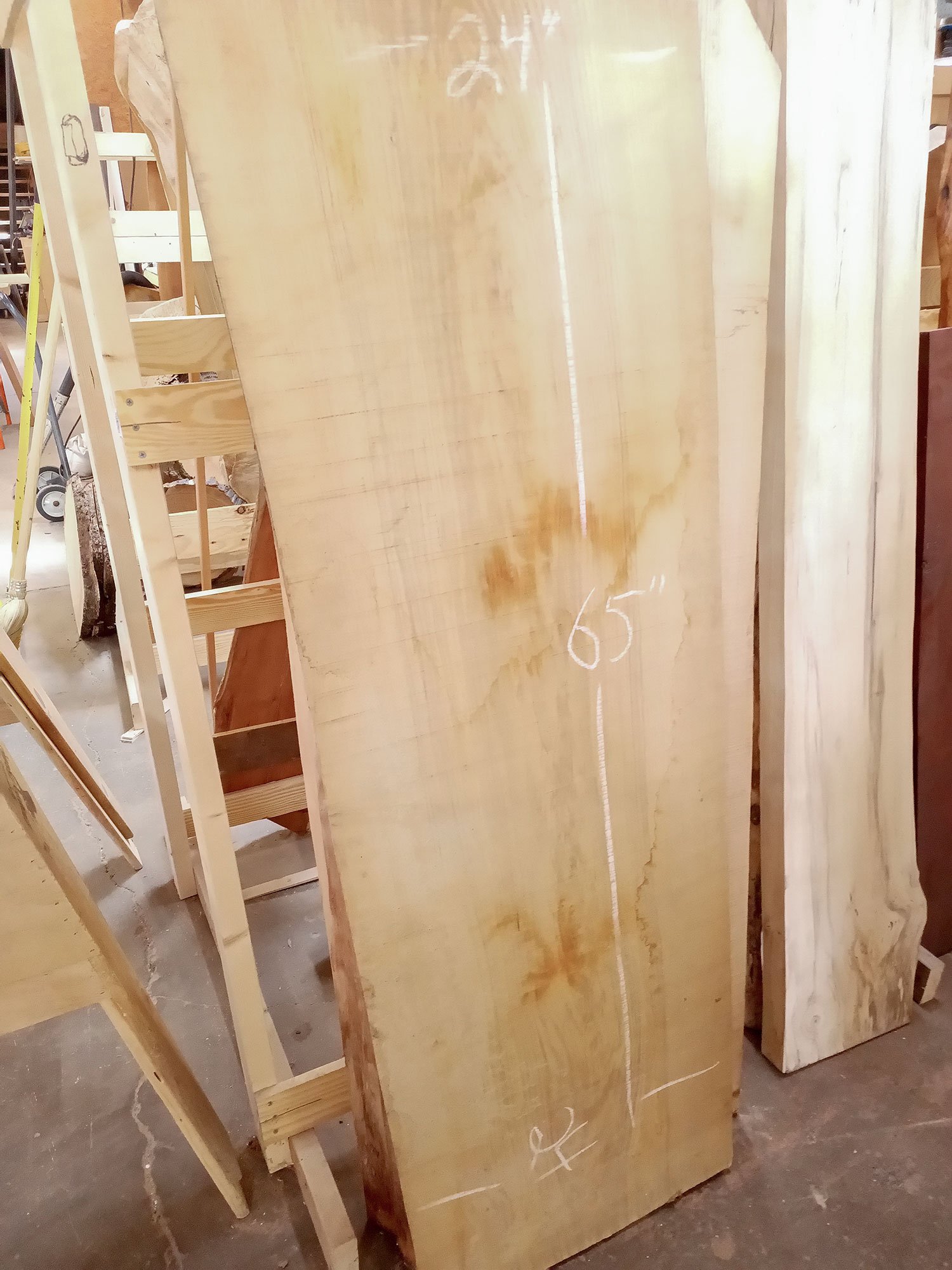 Maple Live-Edge Slabs 24x65"